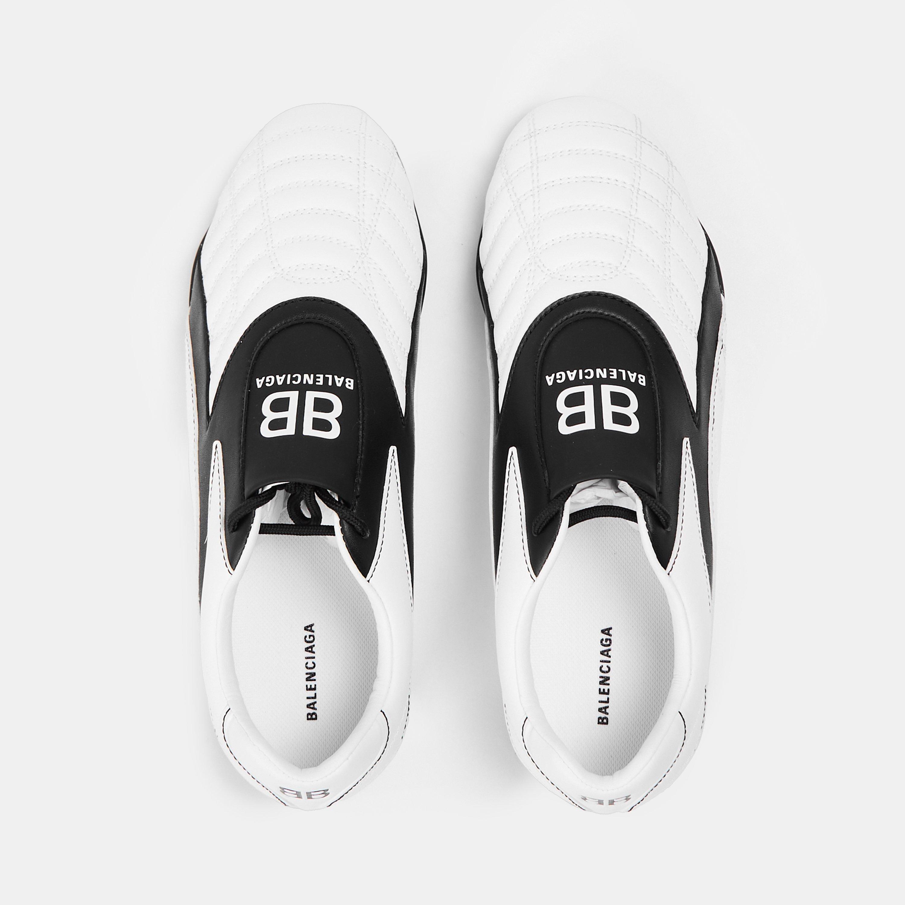 White/Black - Balenciaga - Women's Low Trainers - 4