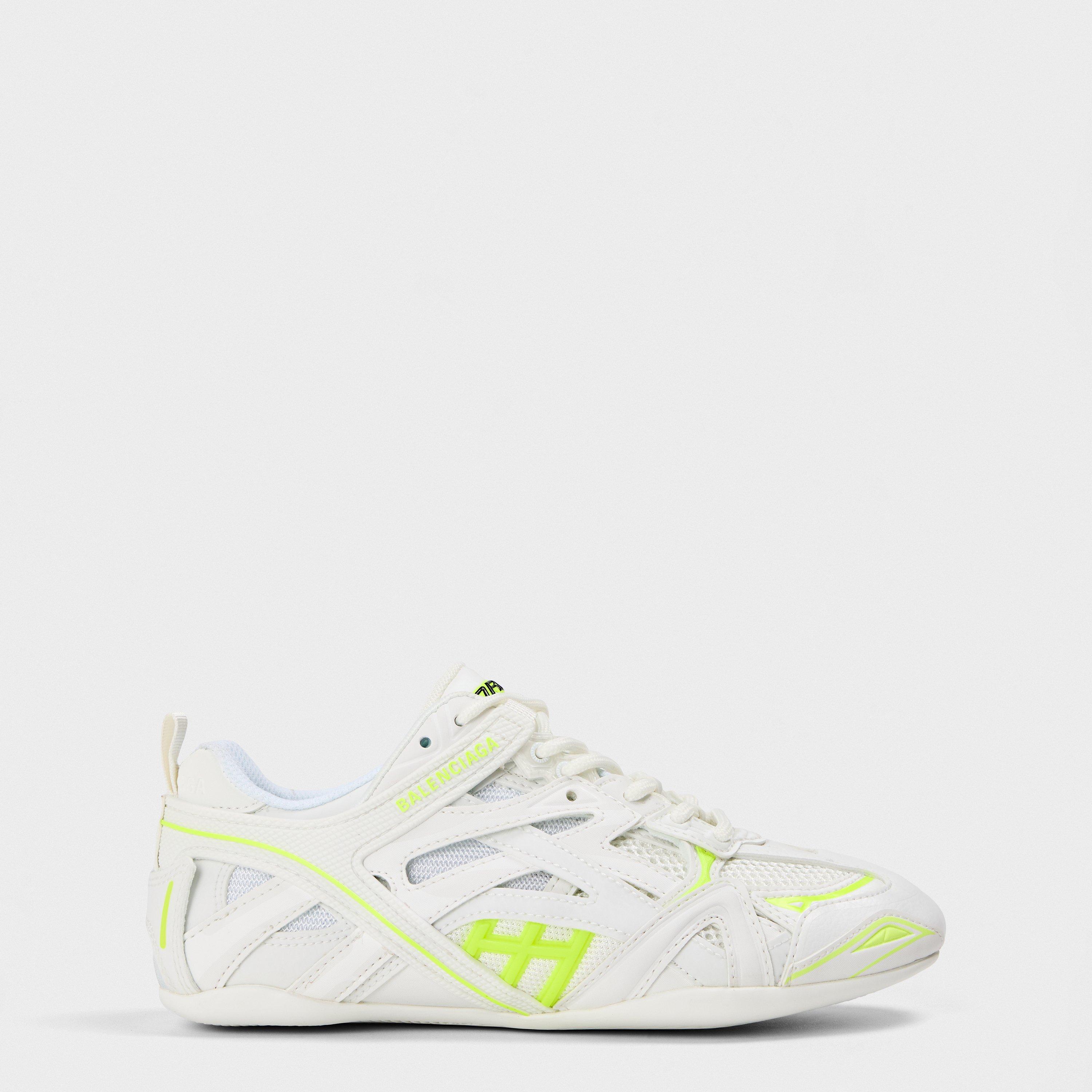 Balenciaga Women's Low Trainers - White/Yellow - 5 (38)