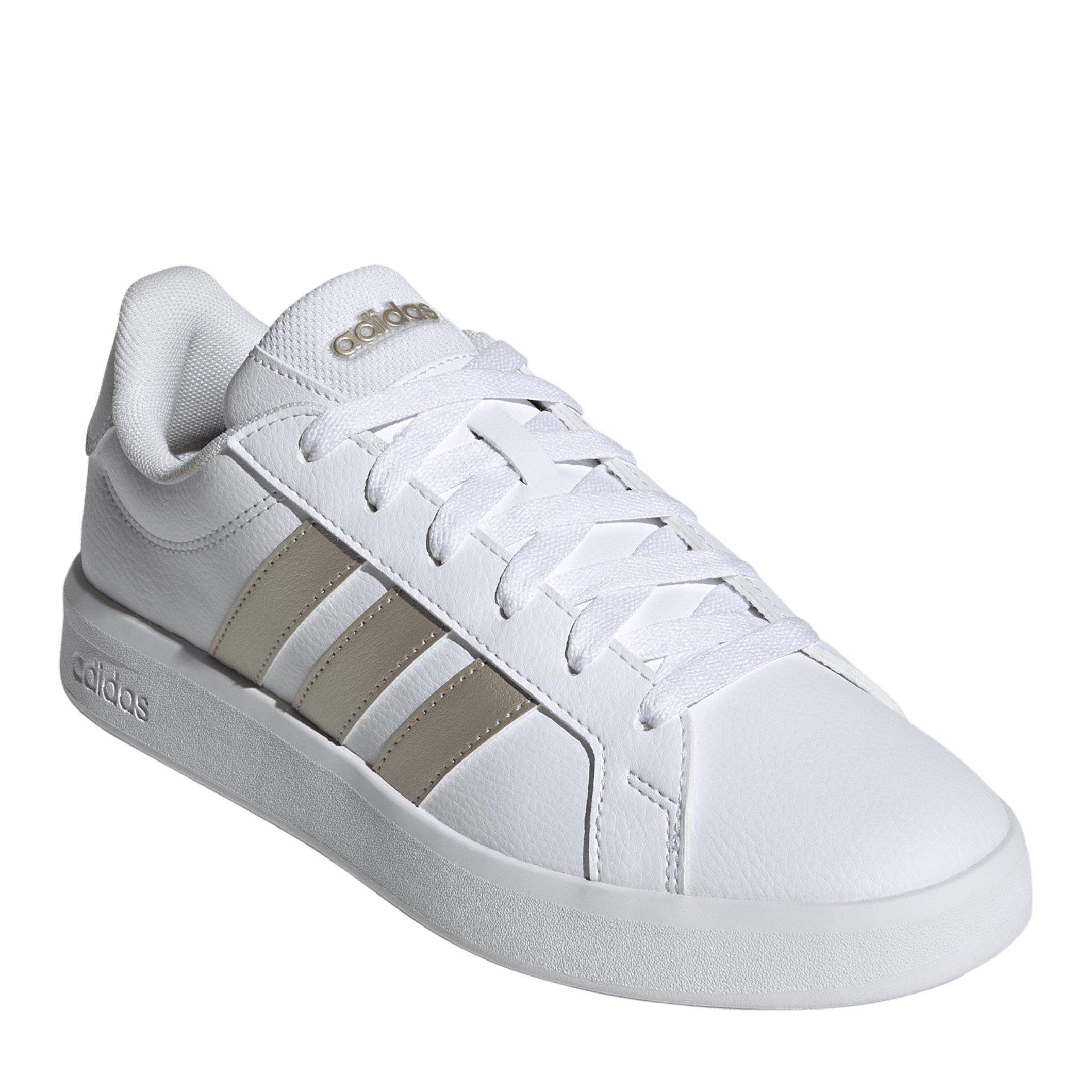 Bianco - adidas - Grand Court Base Womens Trainers - 3