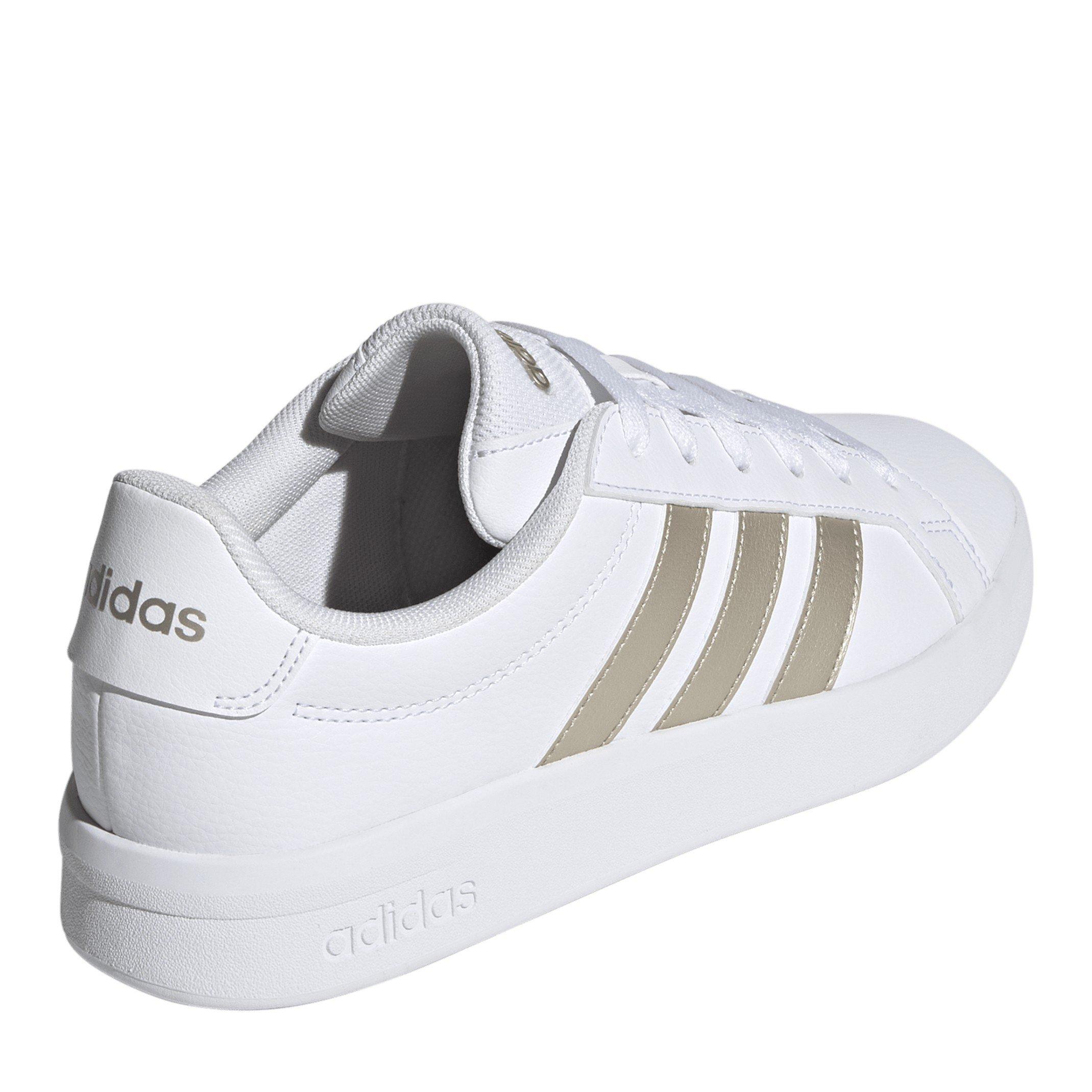 Bianco - adidas - Grand Court Base Womens Trainers - 4