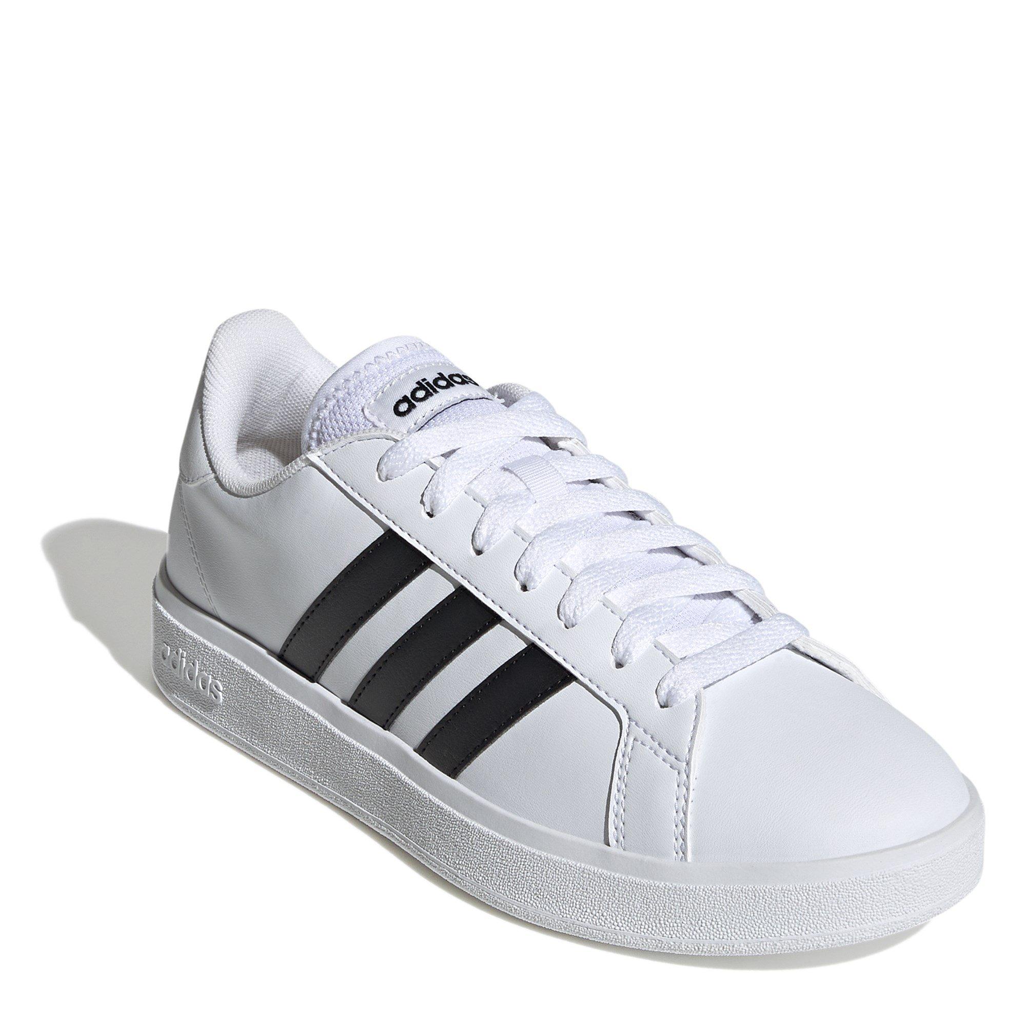 adidas Grand Court Base Womens Trainers Niedrige Turnschuhe Sports Direct