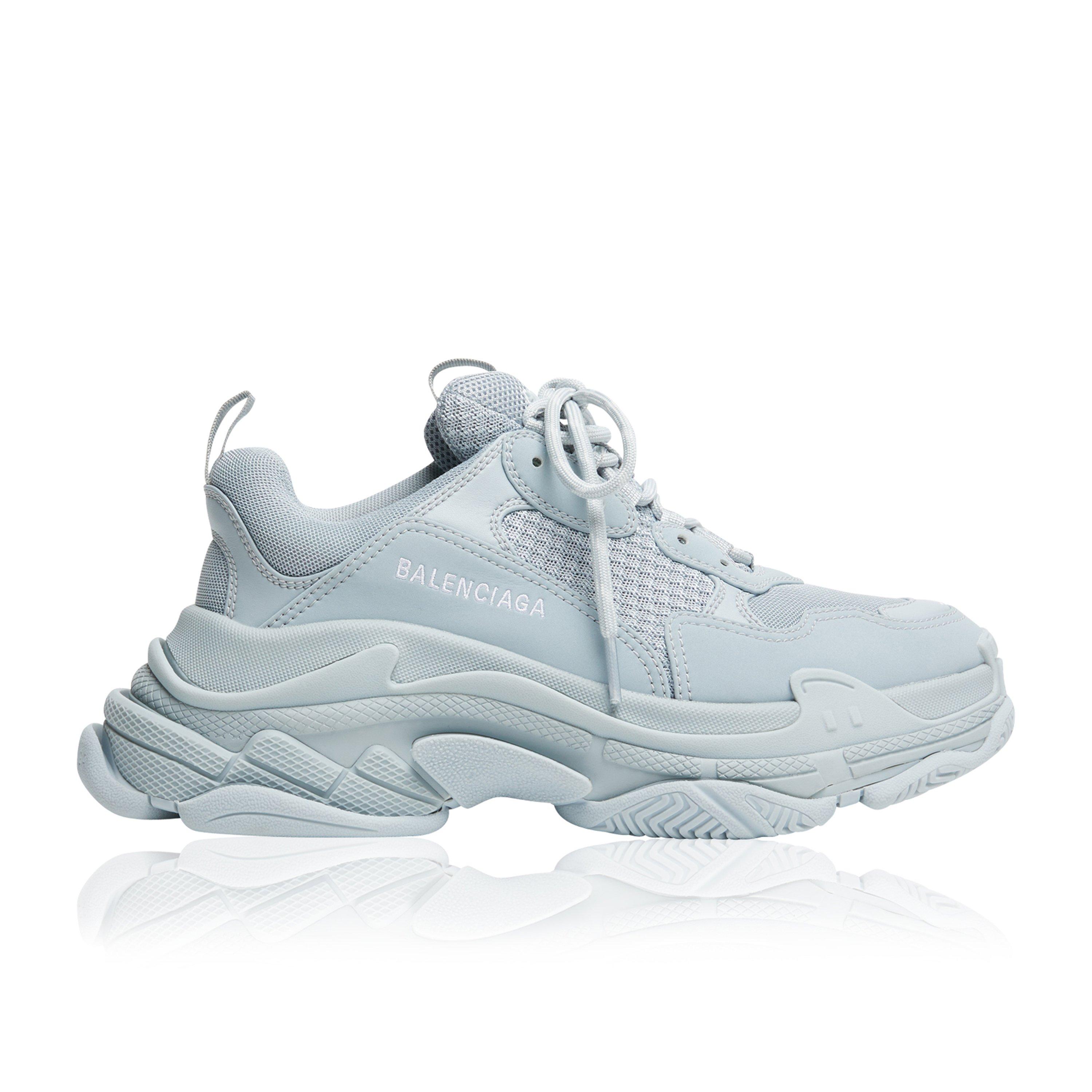 Balenciaga Women's Triple S Trainers - Lght Blue 4700 - 1 (34)