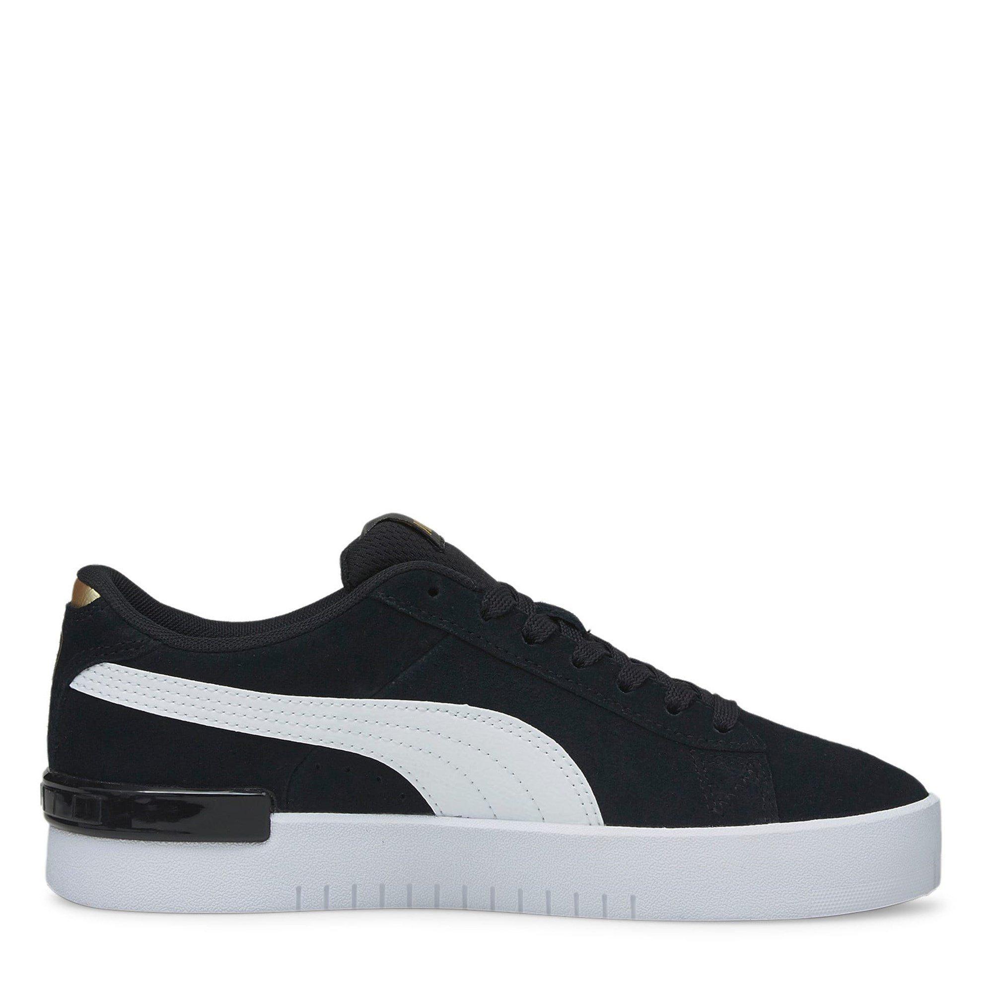 Sort/Hvid - Puma - Jada Suede Womens Trainers - 4