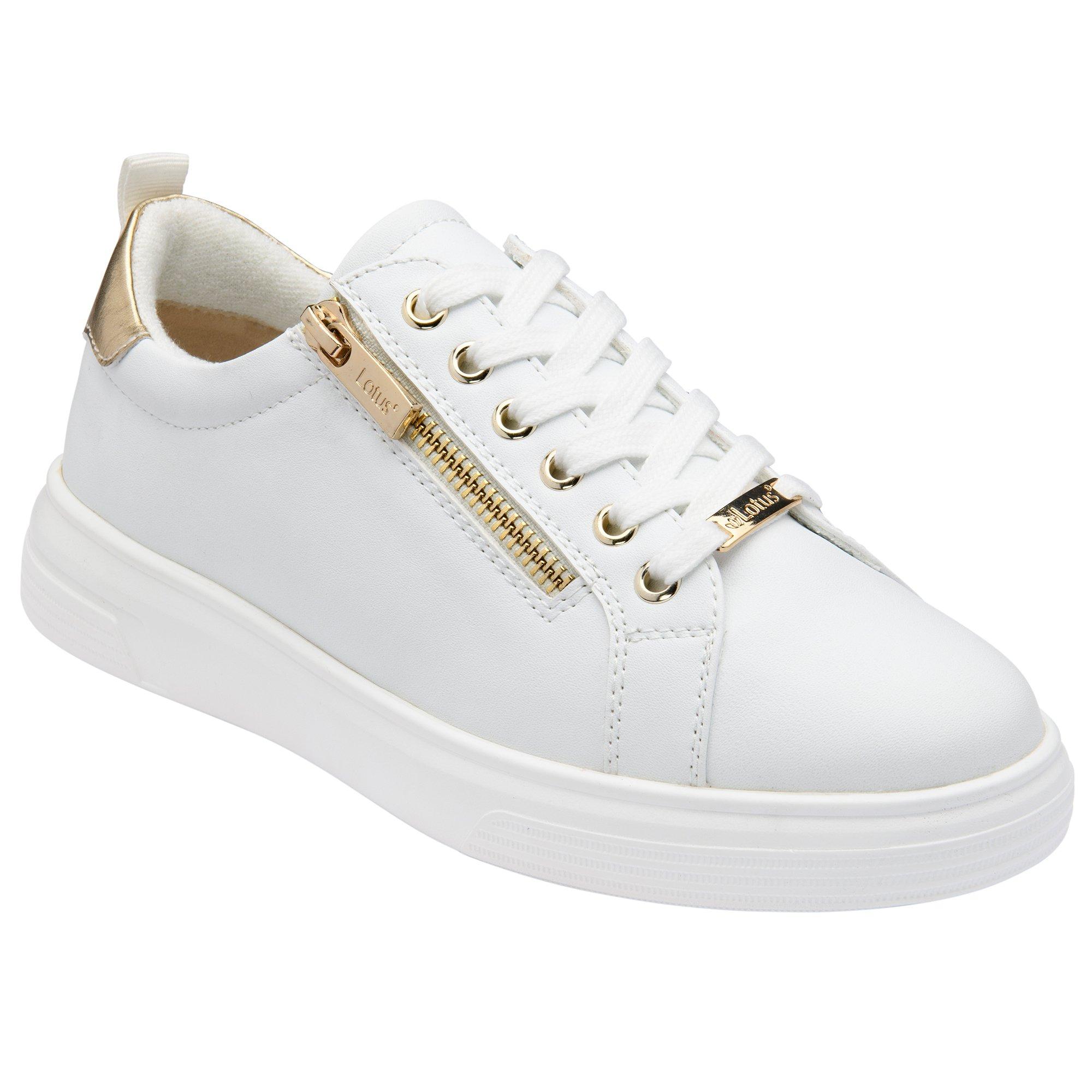 Lotus Shoes Women's Alessia Low-Top Trainers - White - 7 (40)