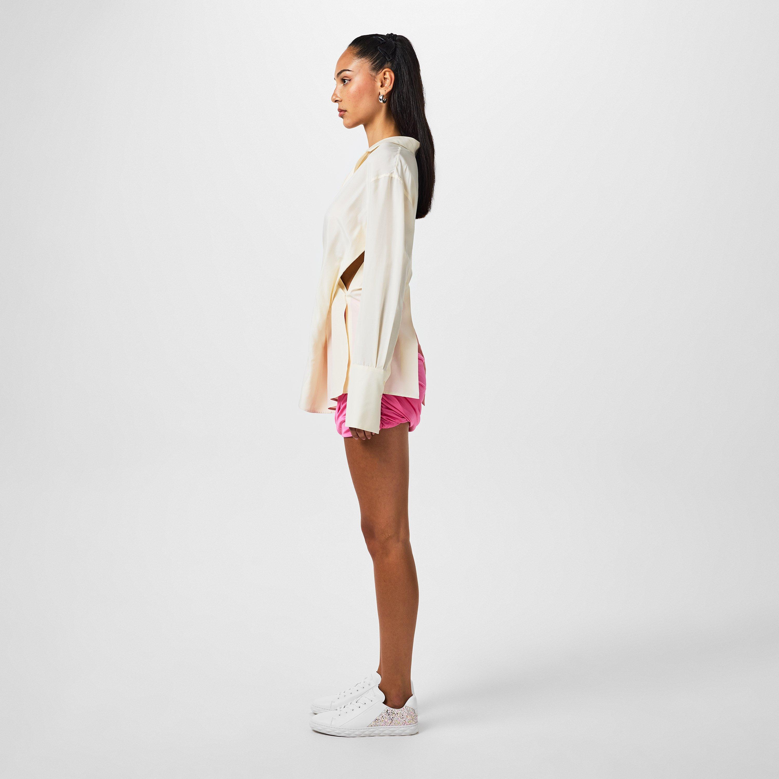 WHITE PINK GLIT - Jimmy Choo - Diamond Light Trainers - 6