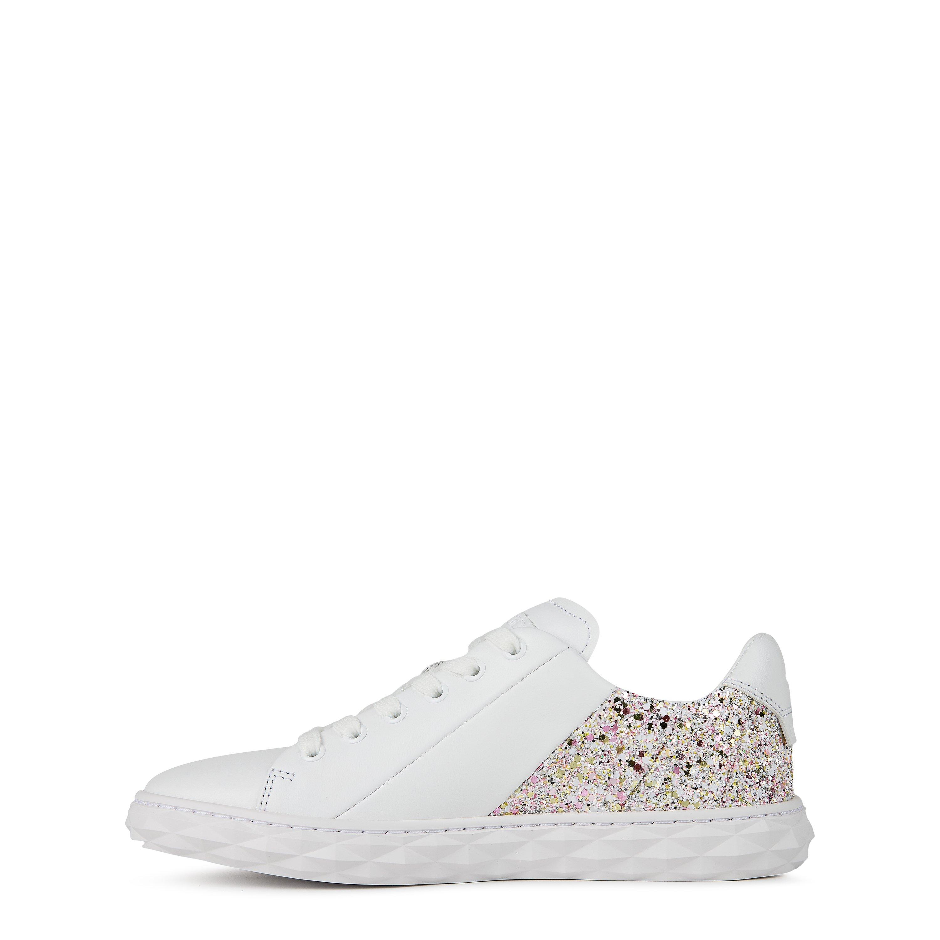 WHITE PINK GLIT - Jimmy Choo - Diamond Light Trainers - 3