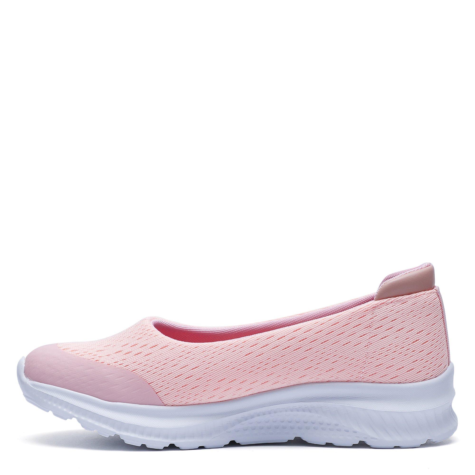 Pink - No Fear - HEARTY Slip On Trainers Womens - 2