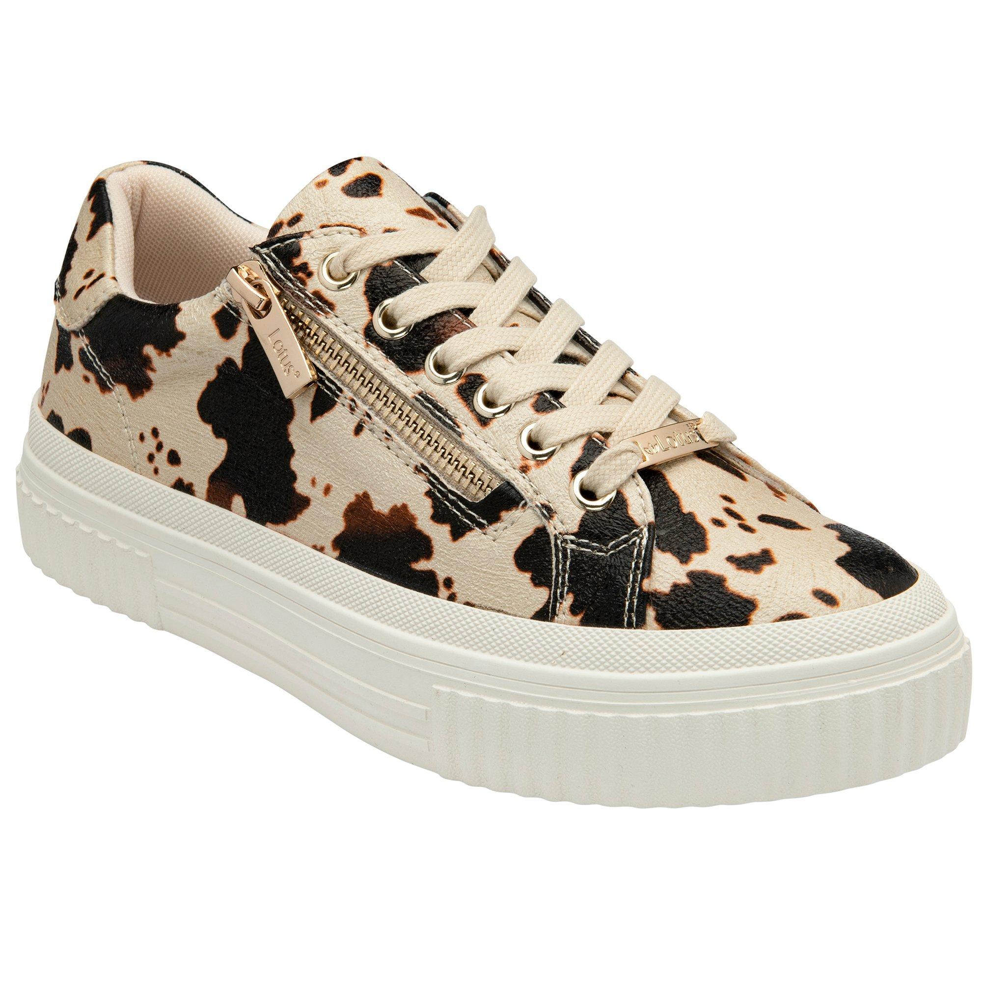 Silver - Lotus Shoes - Women's Alexa Low-Top Trainers - 1
