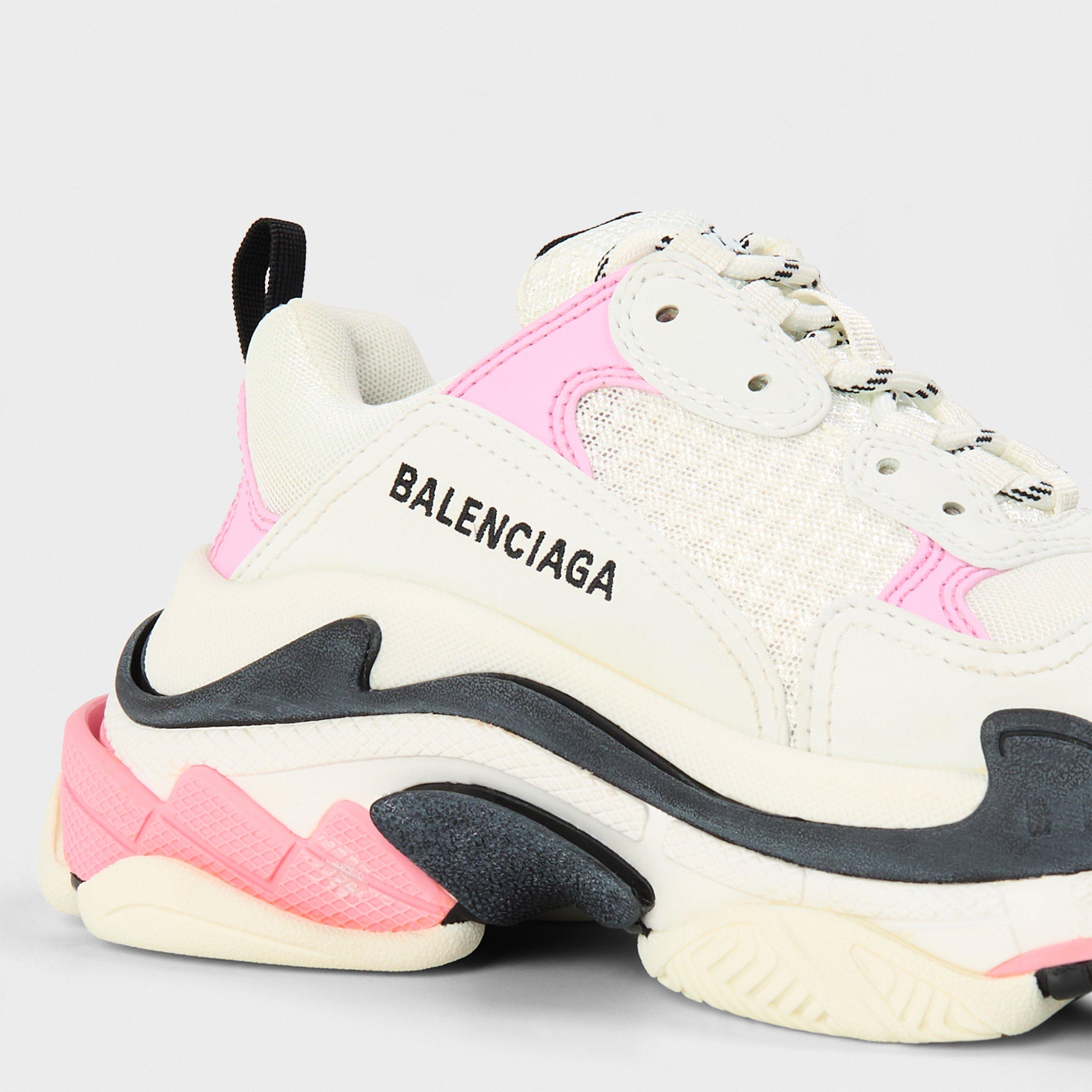 Pink/White - Balenciaga - Women's Low Trainers - 3
