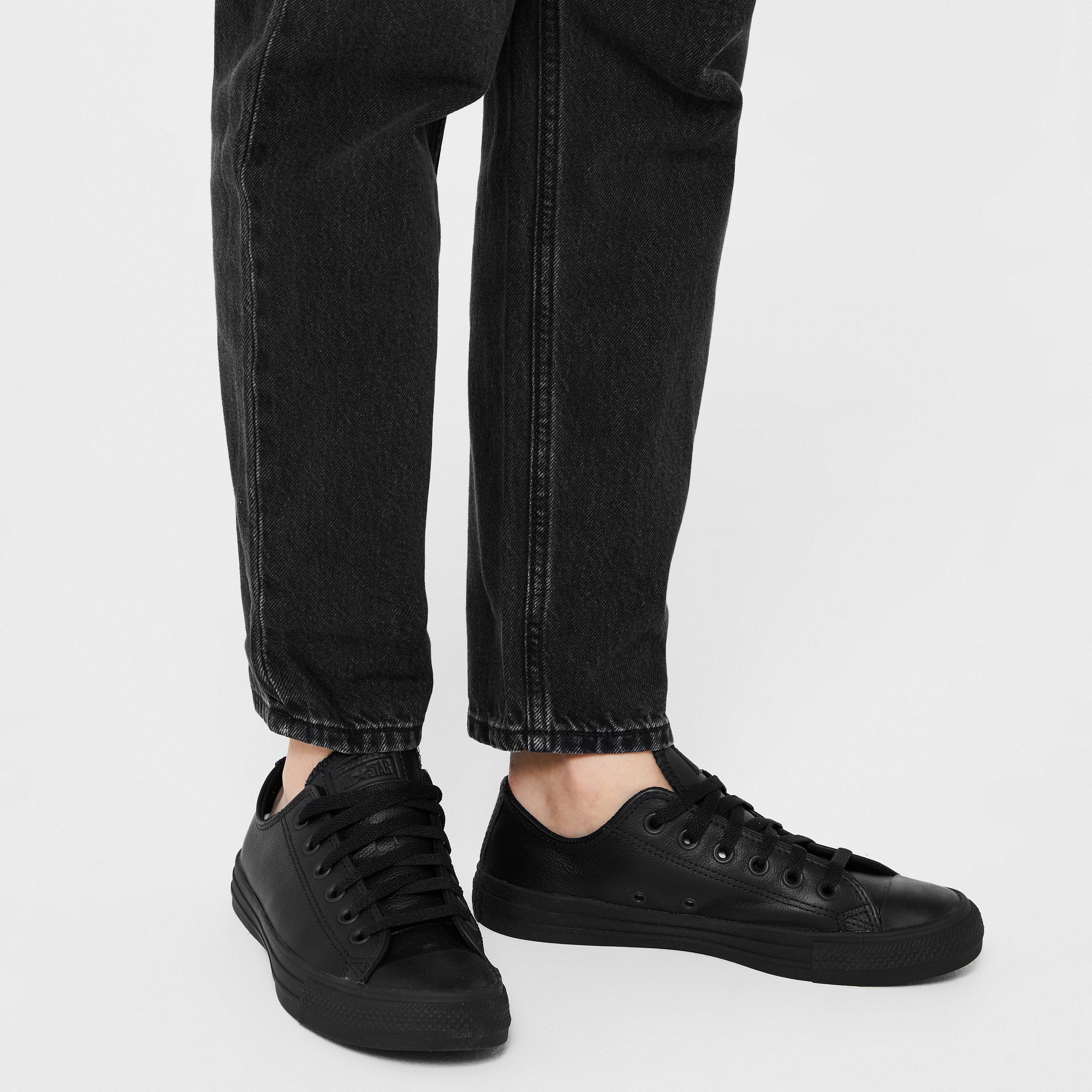 Black 001 - Converse - All Star Mono Leather Shoes - 2
