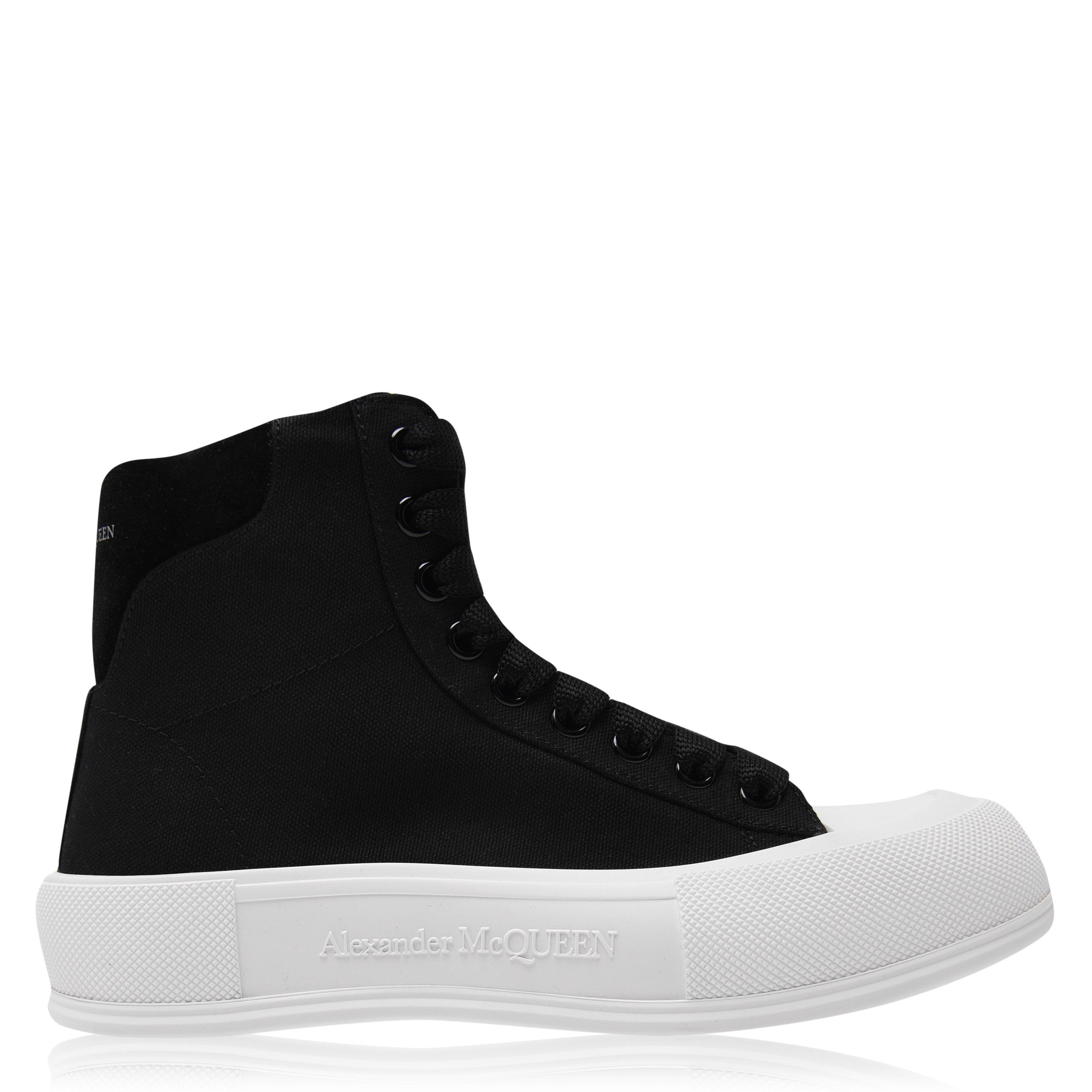 Blk/Wht 1070 - Alexander McQueen - Alexander Mcqueen Plimsolls High Top - 1