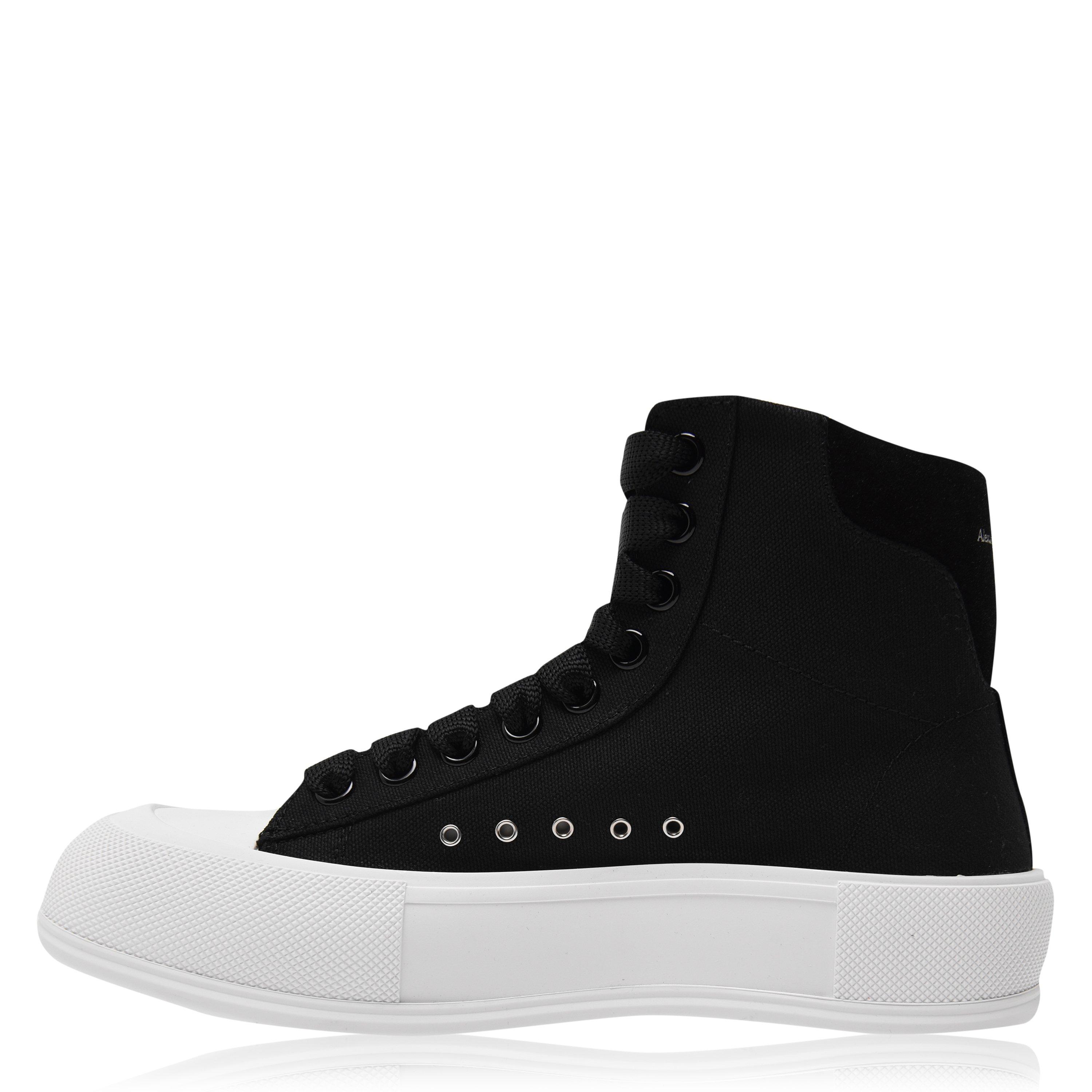 Blk/Wht 1070 - Alexander McQueen - Alexander Mcqueen Plimsolls High Top - 3