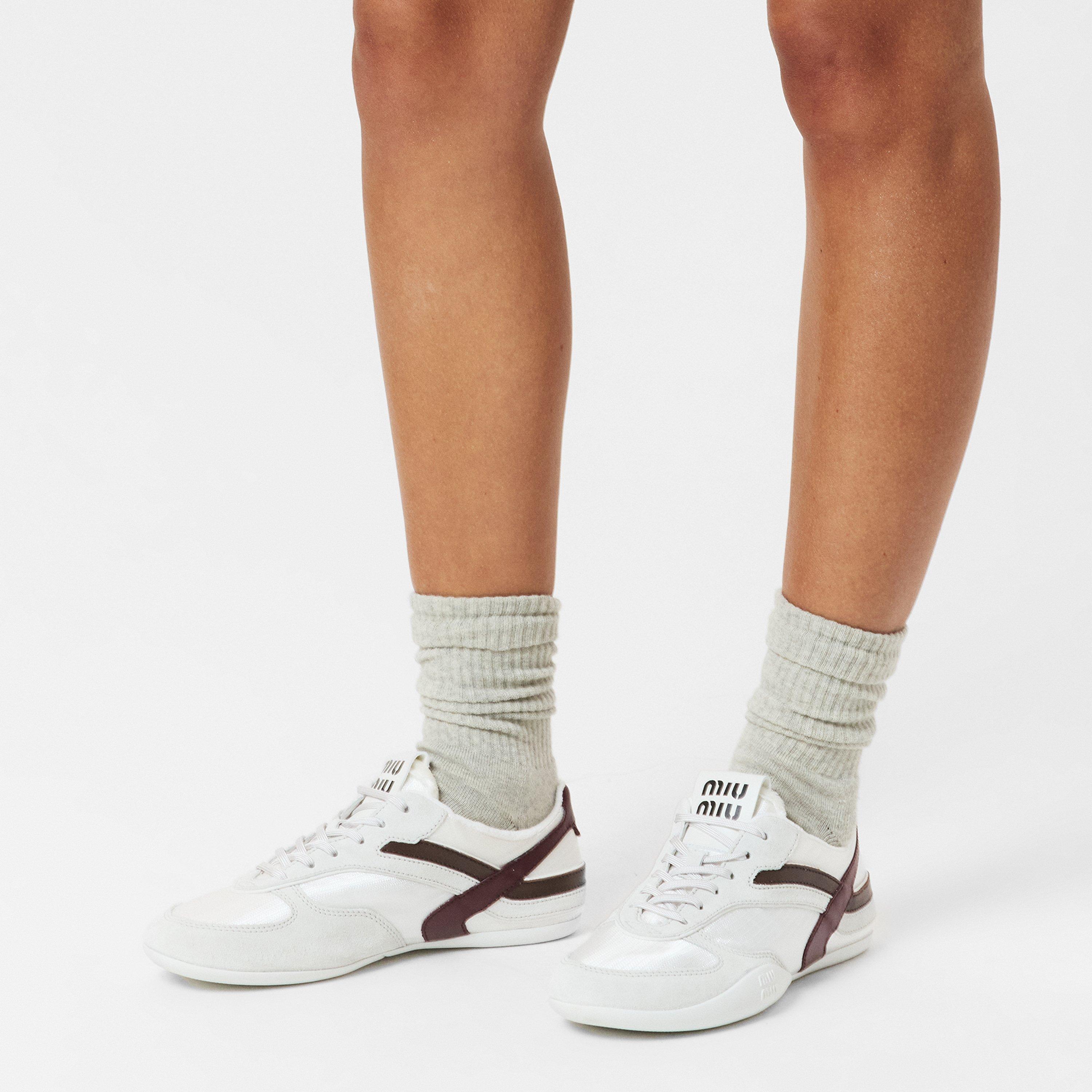 Bianco Amaranto - Miu Miu - Gymnasium Trainers - 3