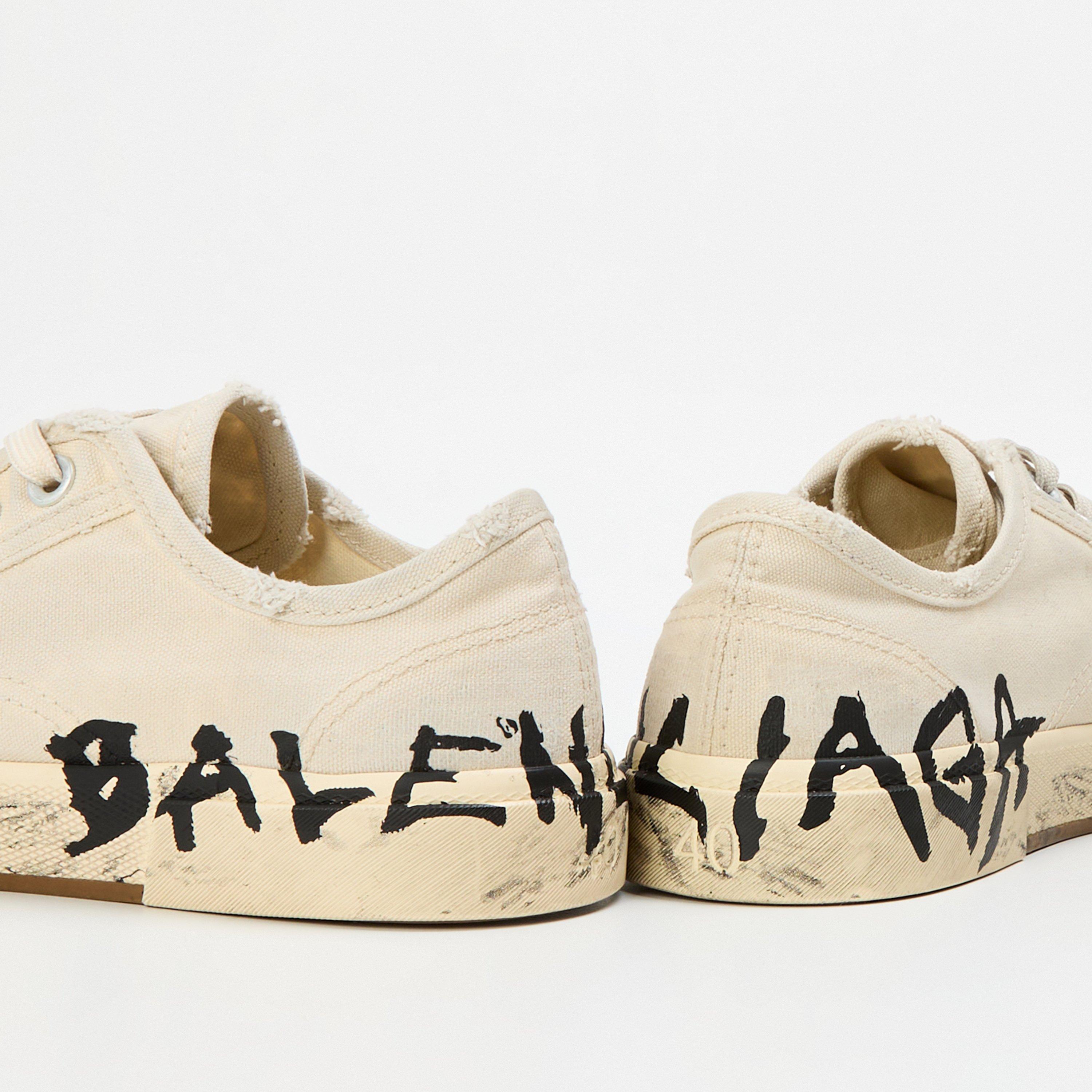 White/Black - Balenciaga - Women's Low Trainers - 4