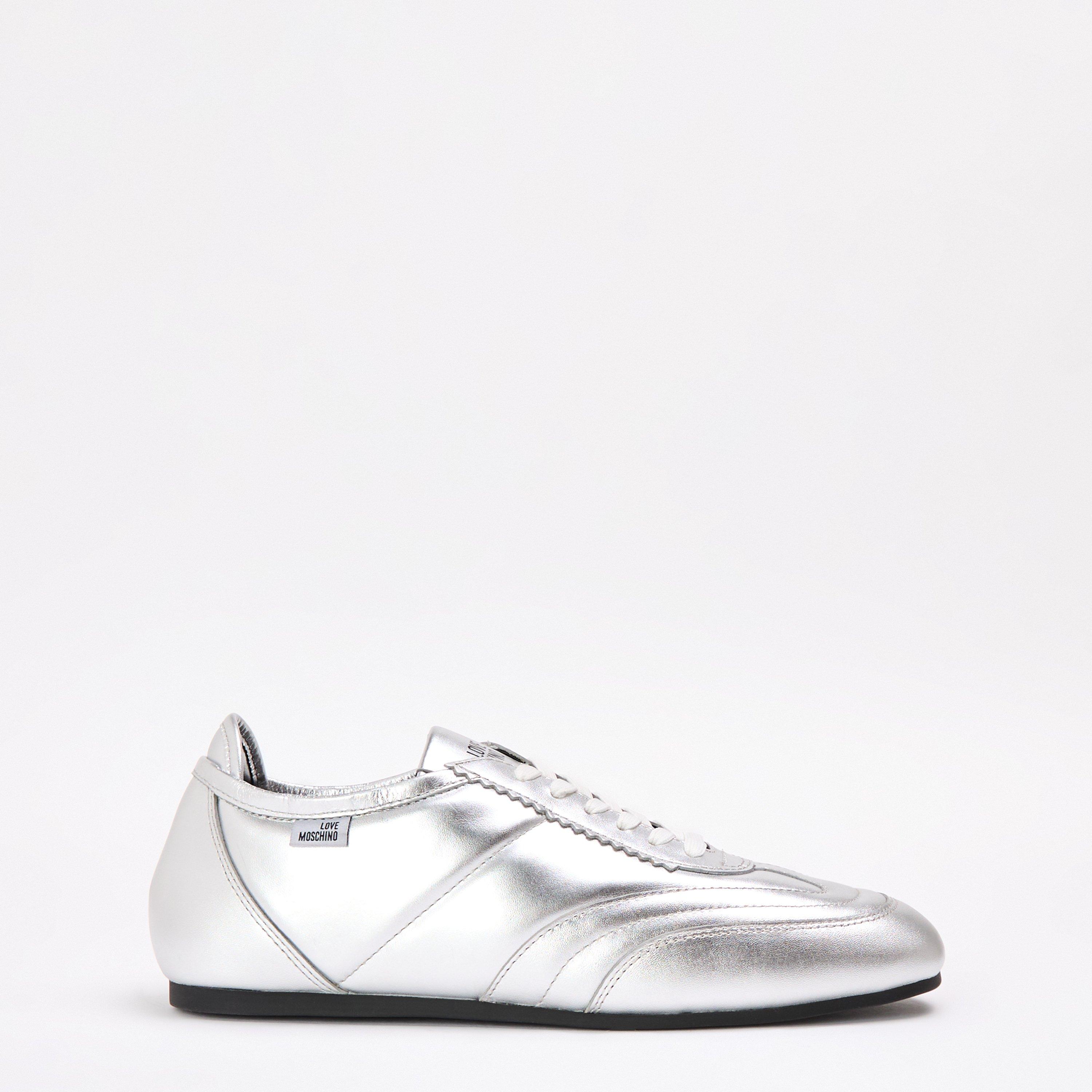 Silver - Love Moschino - Women's Low-Top Trainers - 1