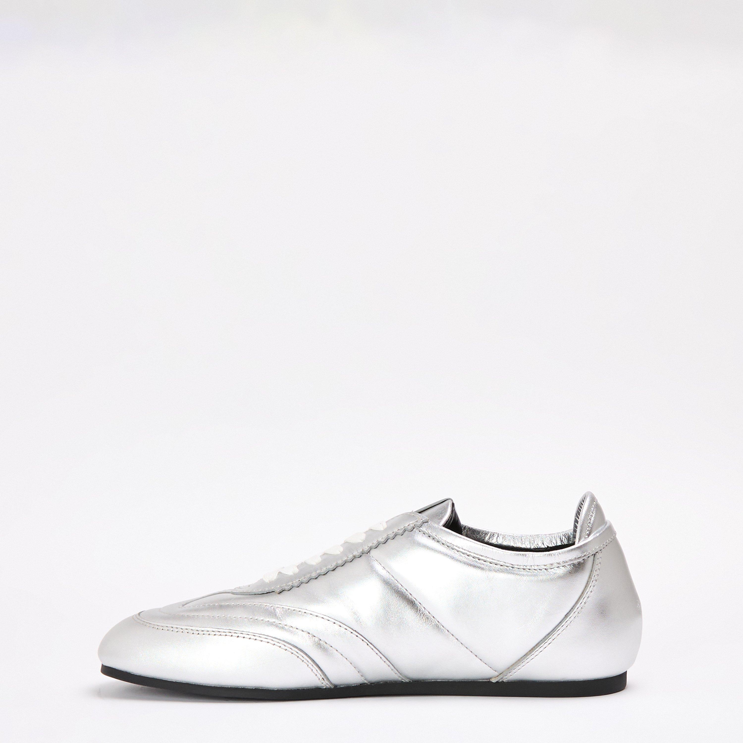 Silver - Love Moschino - Women's Low-Top Trainers - 2