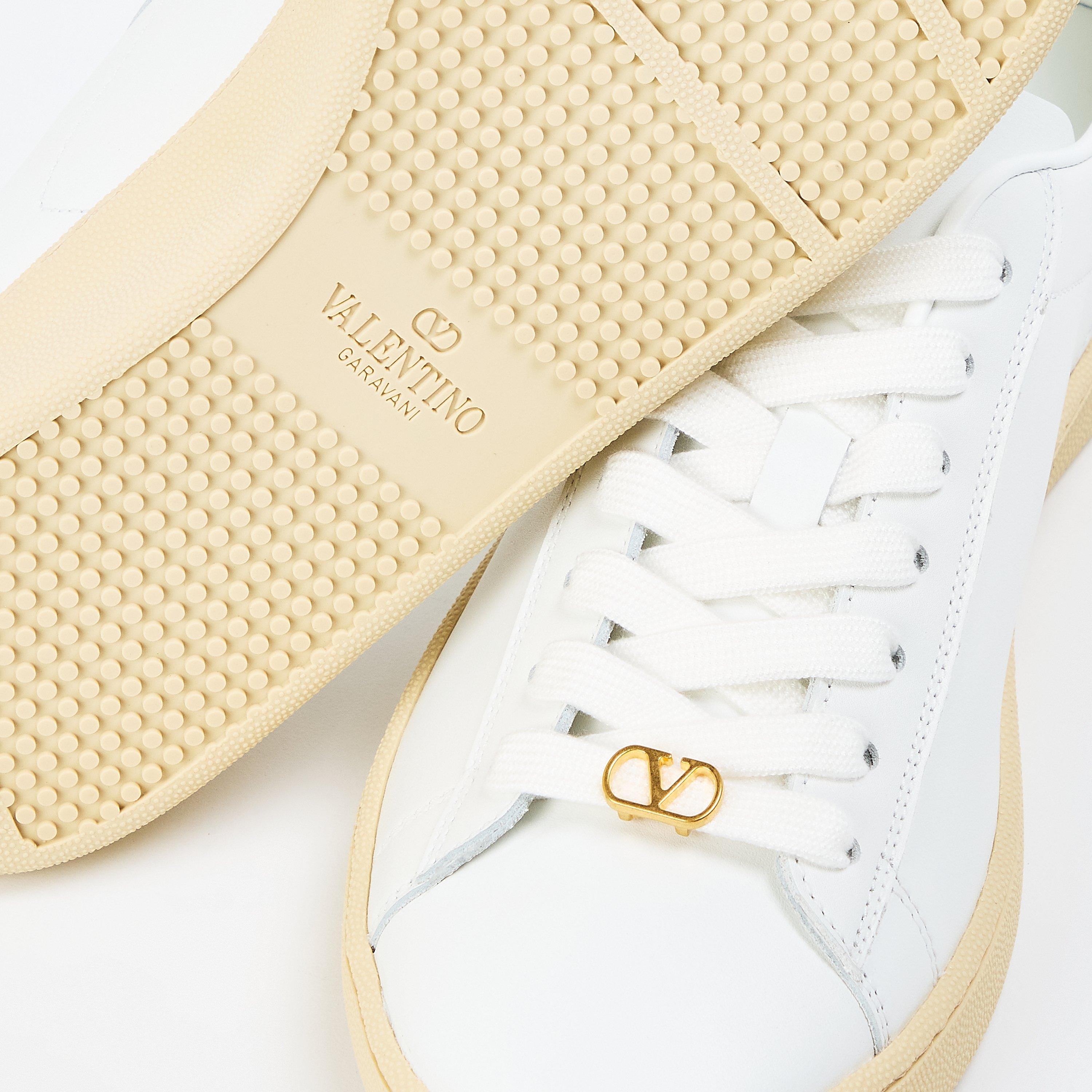 Bianco/Green - Valentino Garavani - Women's VG Royco Low-Top Trainers - 4