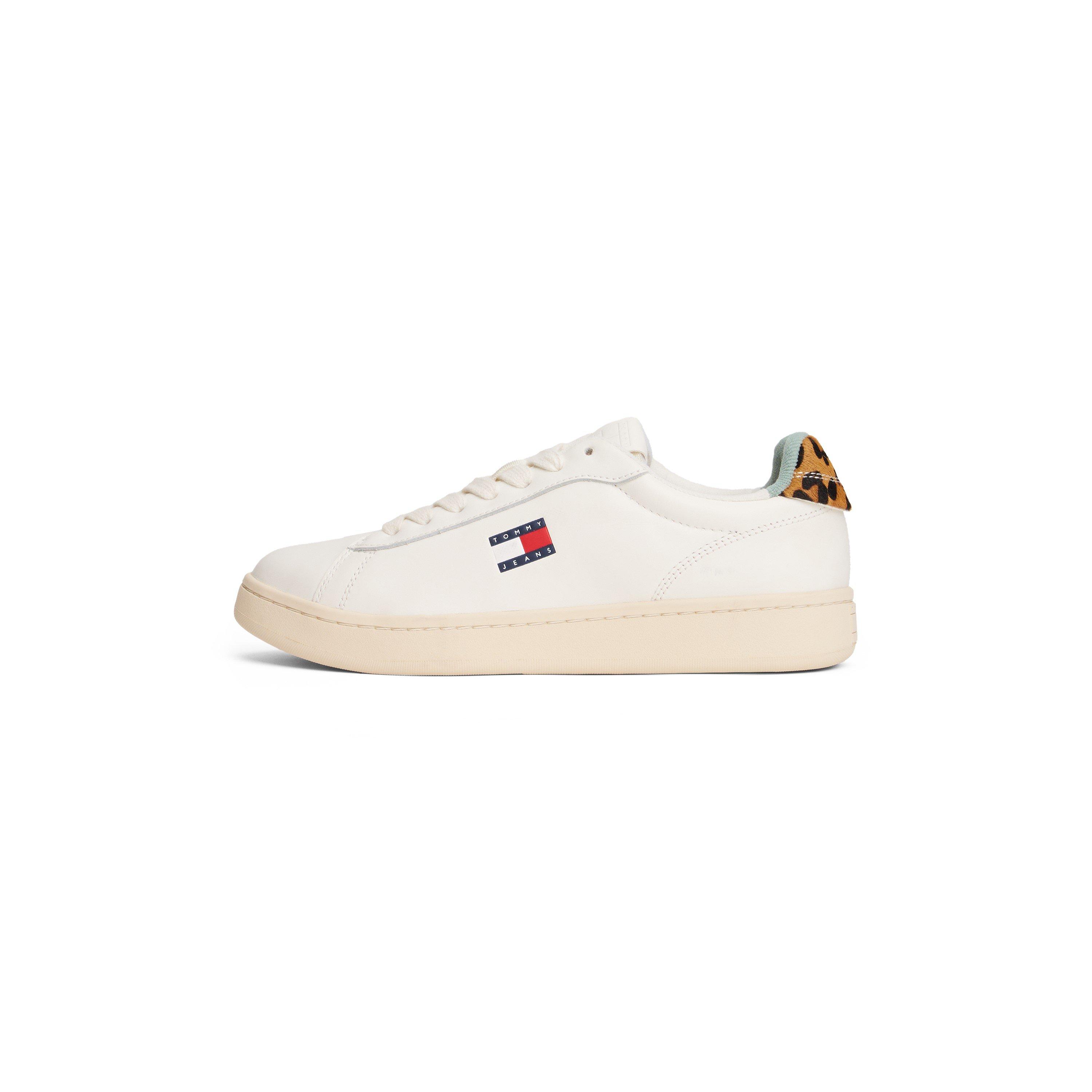Ivory/Leopard - Tommy Jeans - Women's Archive 98 Low-Top Trainers - 1