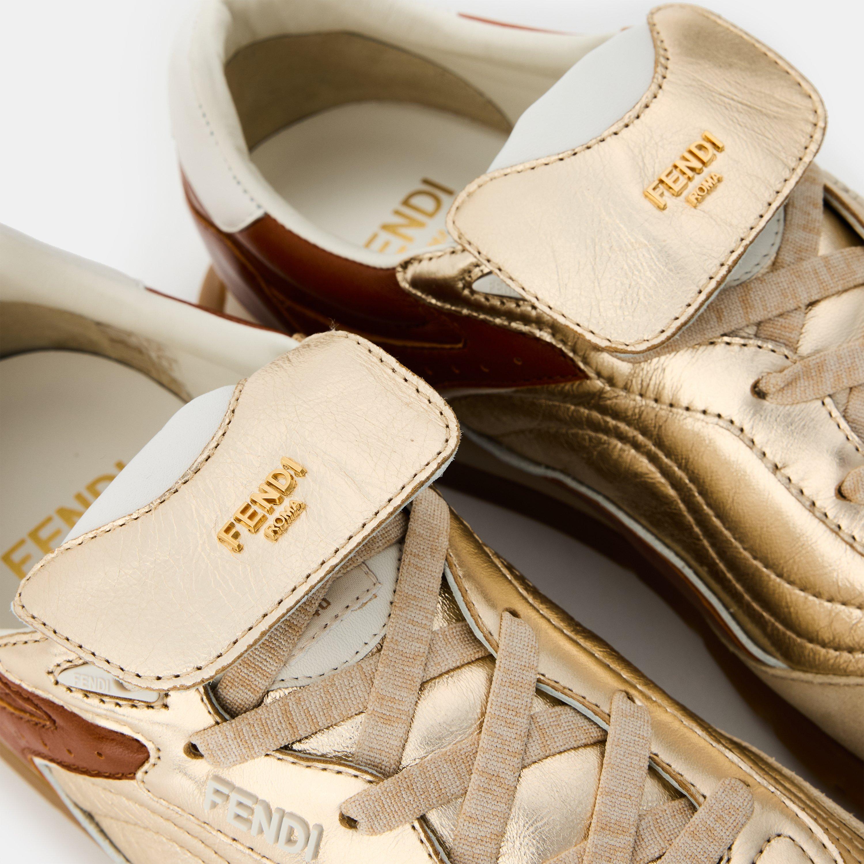 Light Gold - Fendi - Womens Wave Pulse Trainers - 3