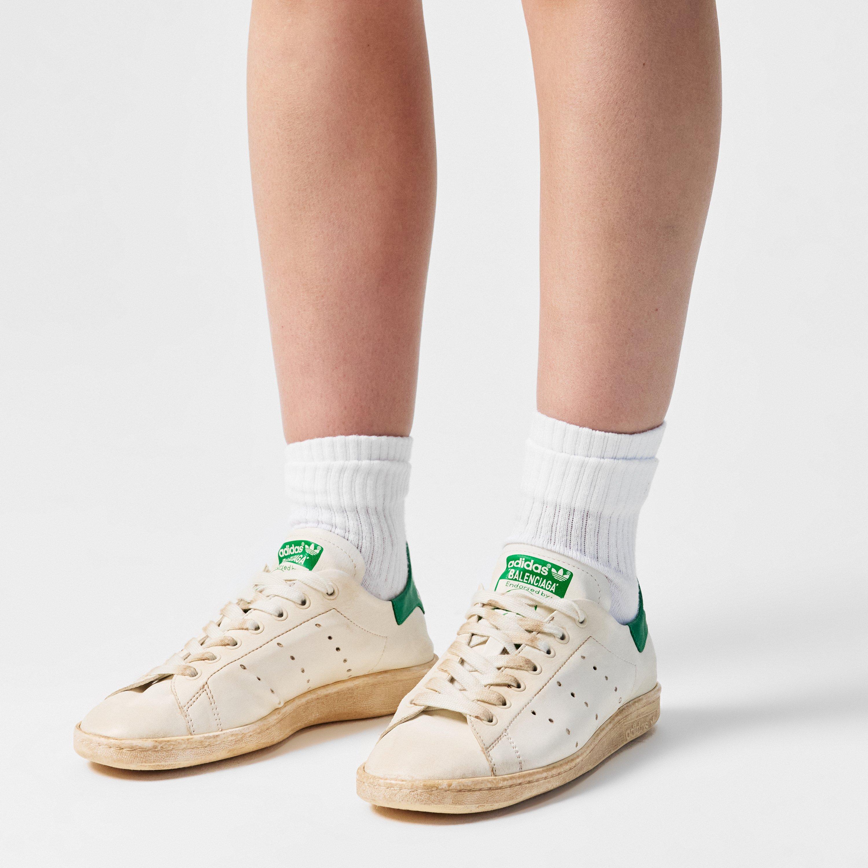 Worn Wht/Green - Balenciaga - Women's Low Trainers - 3