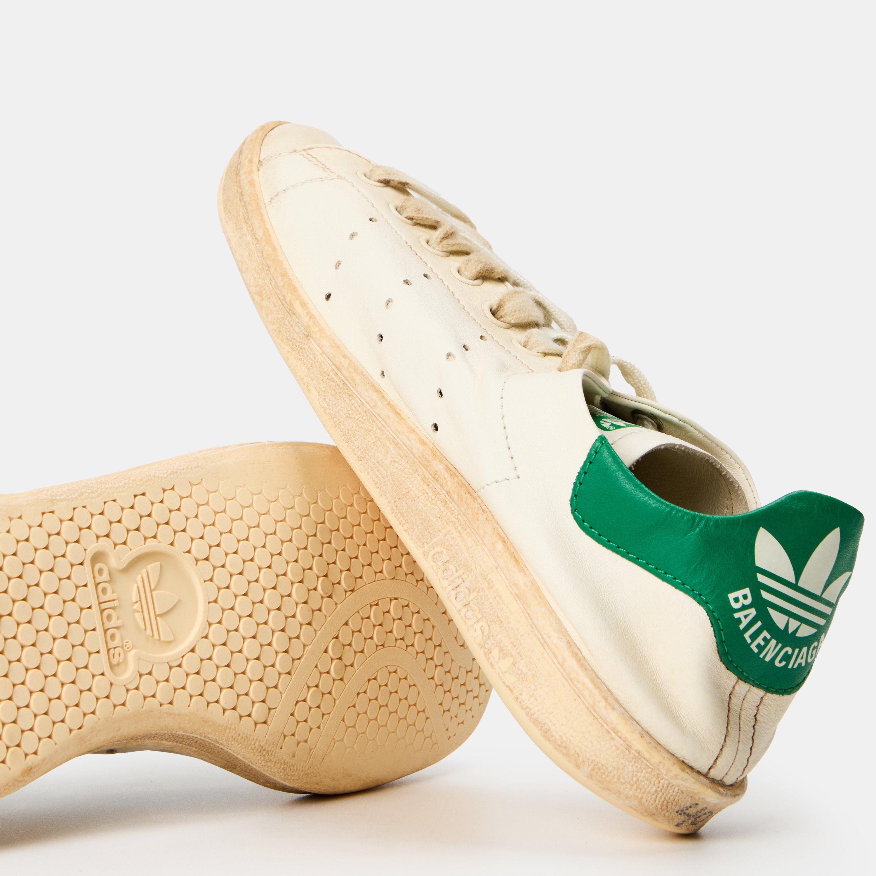 Worn Wht/Green - Balenciaga - Women's Low Trainers - 4