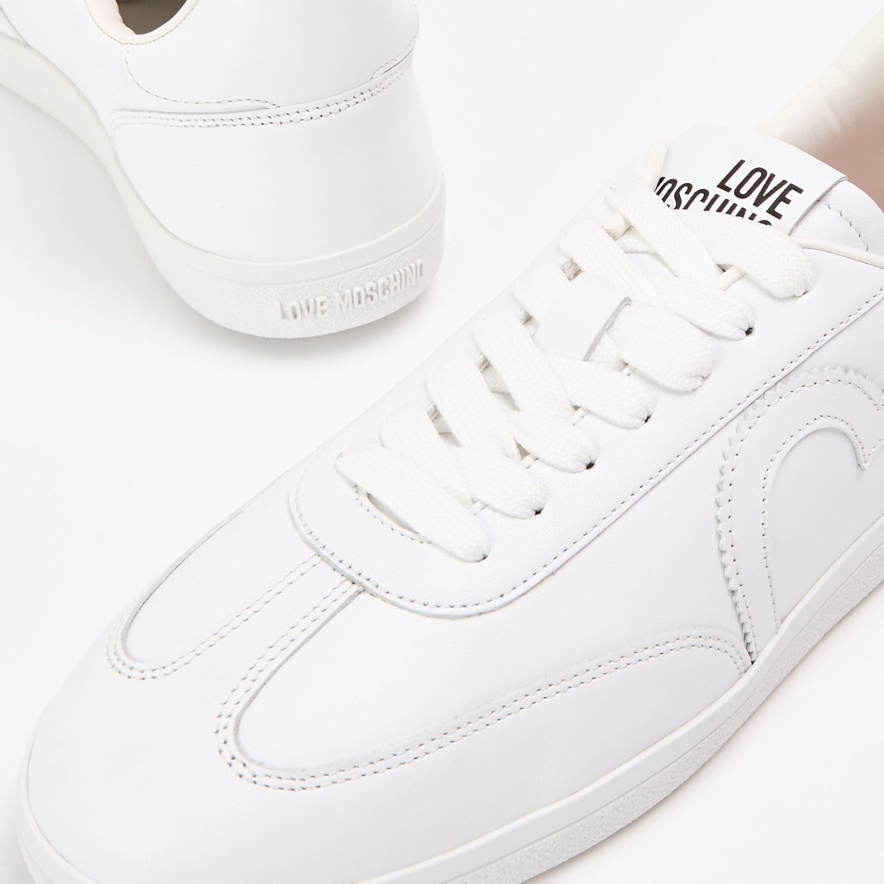 White - Love Moschino - Women's LM Cloud Low-Top Trainers - 3