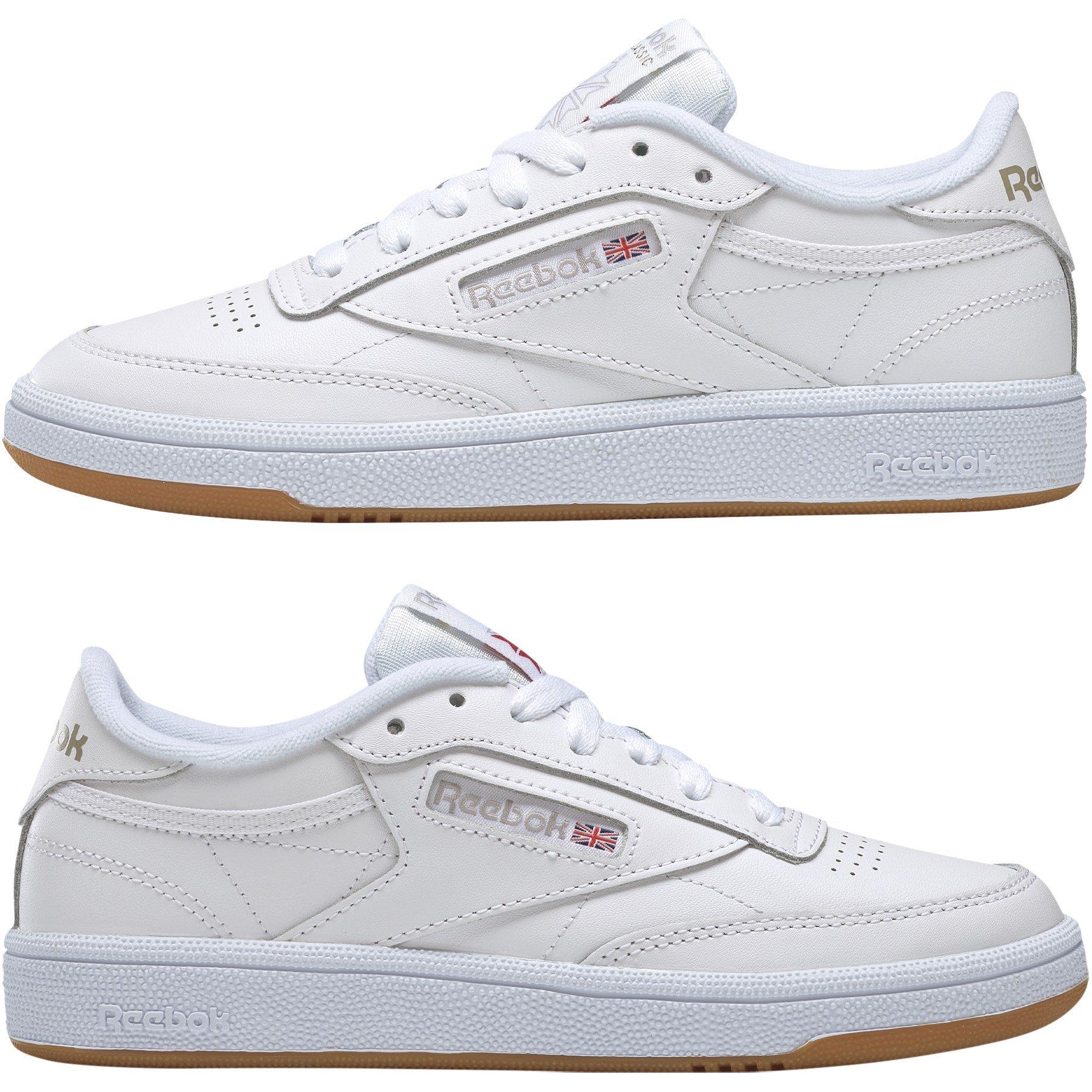 Wit/Gom - Reebok - Club C Trainers Ladies - 10
