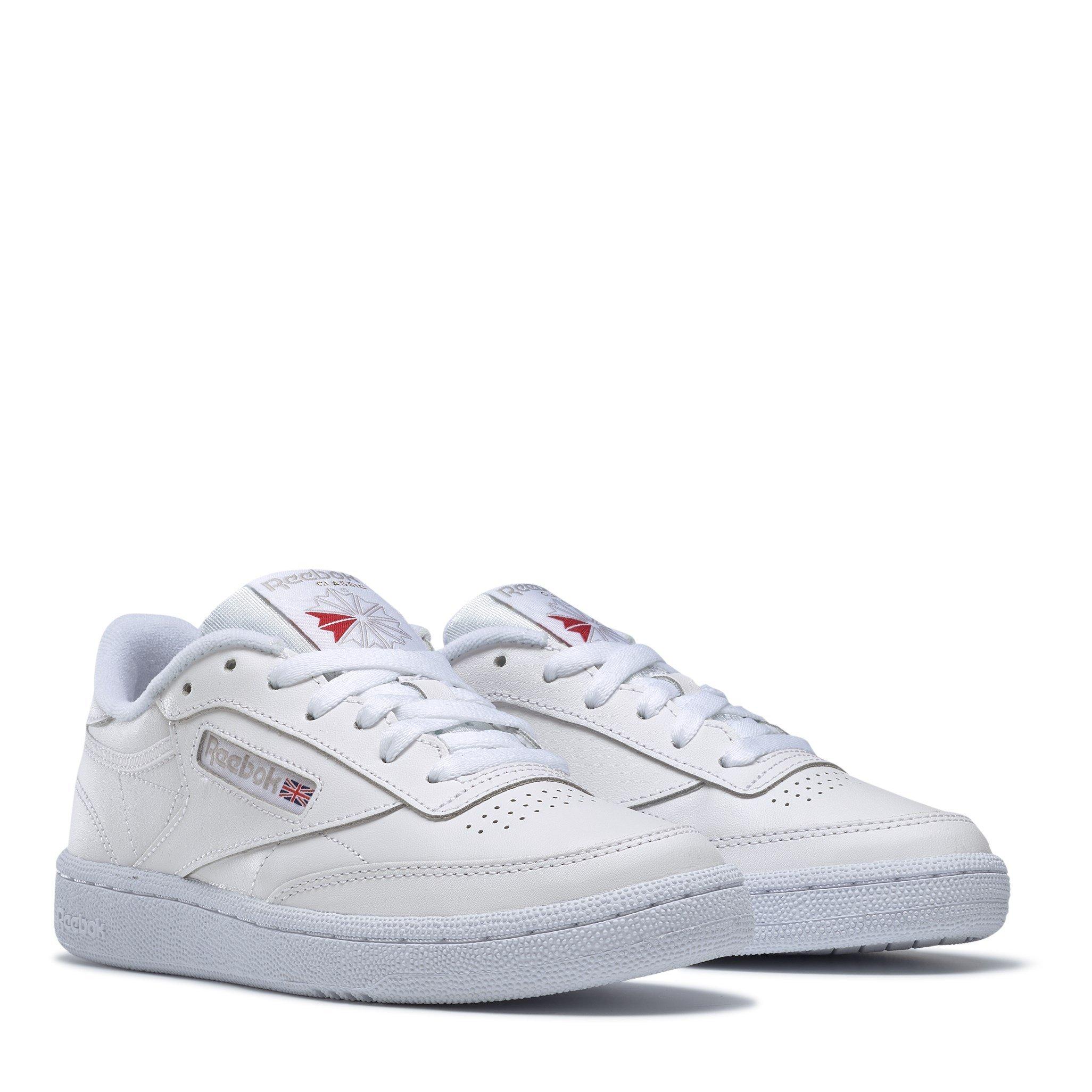 Wht/Wht/Gold - Reebok - Club C Trainers Ladies - 3