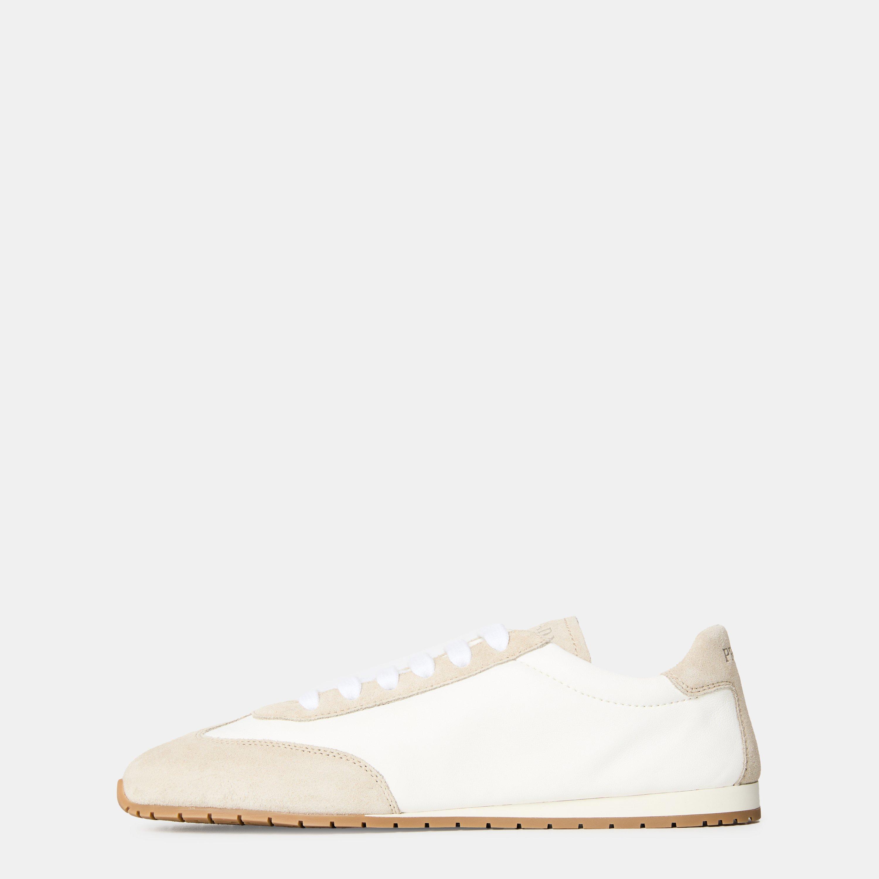White - Prada - Women's Spark Low-Top Trainers - 2