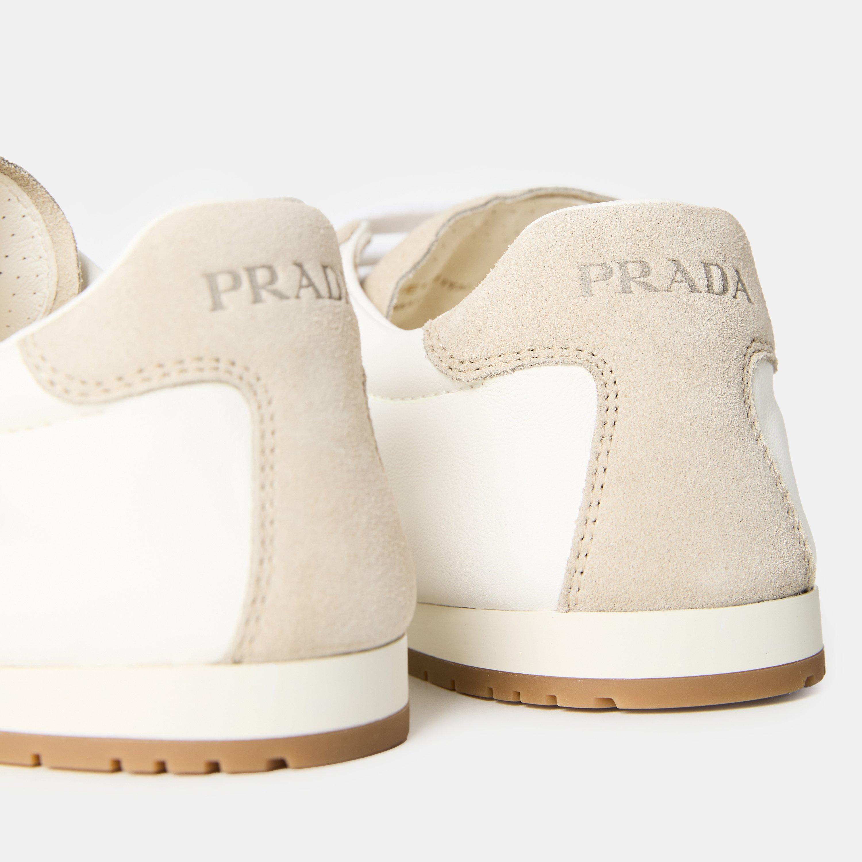 White - Prada - Women's Spark Low-Top Trainers - 4