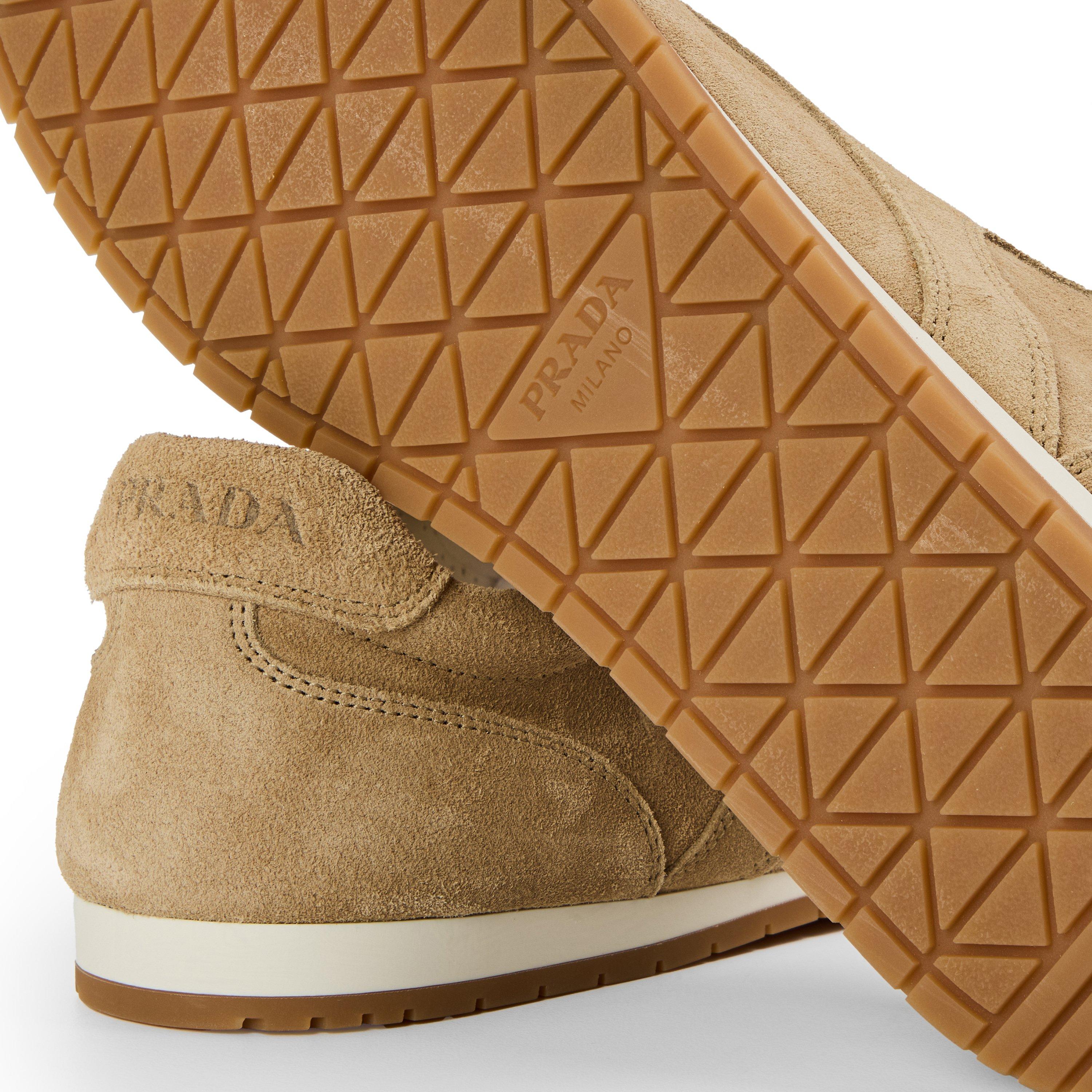 Ecru - Prada - Prada Nappa leather sneakers - 4