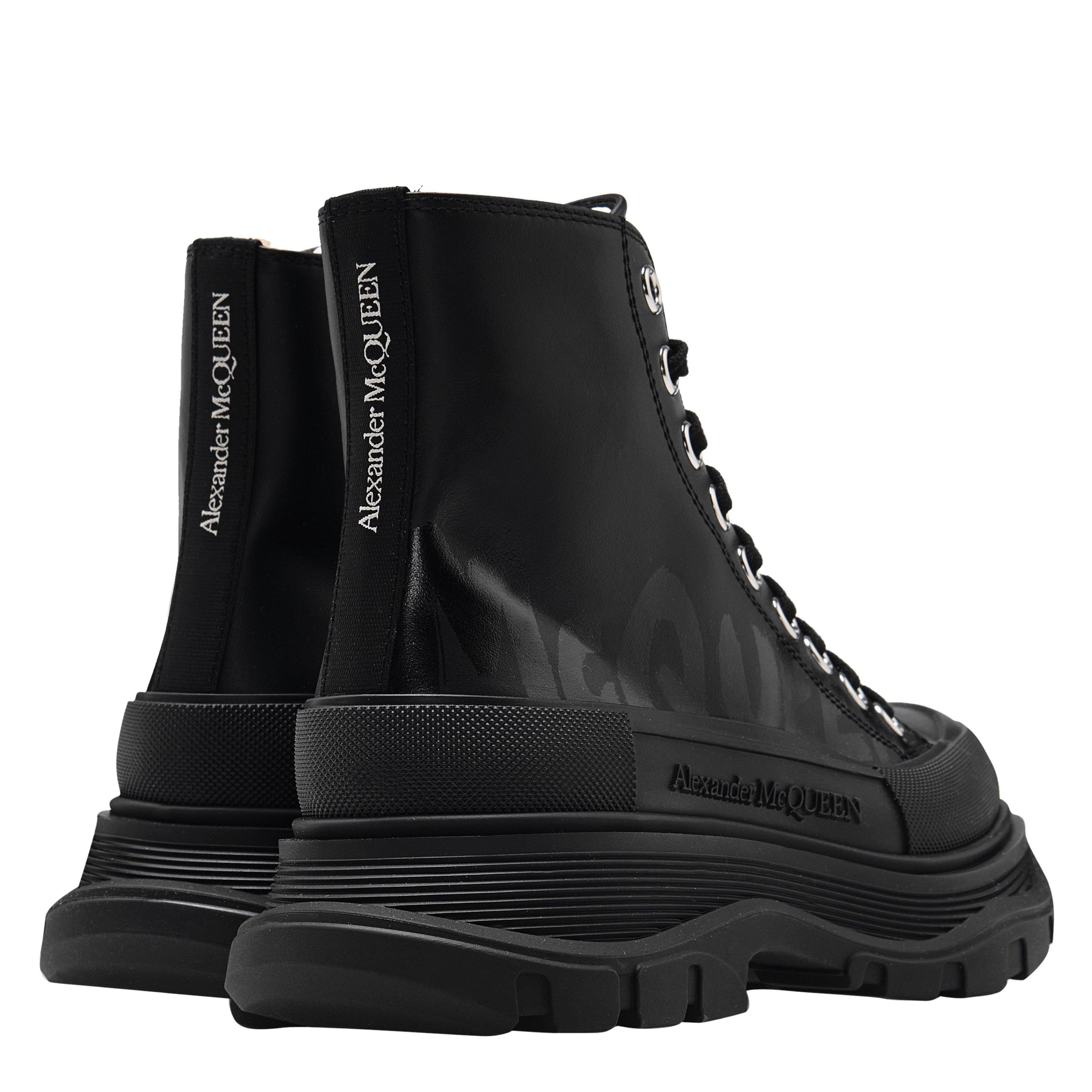 Blk/Blk 1000 - Alexander McQueen - Tread Slick Hi Top Boots - 9