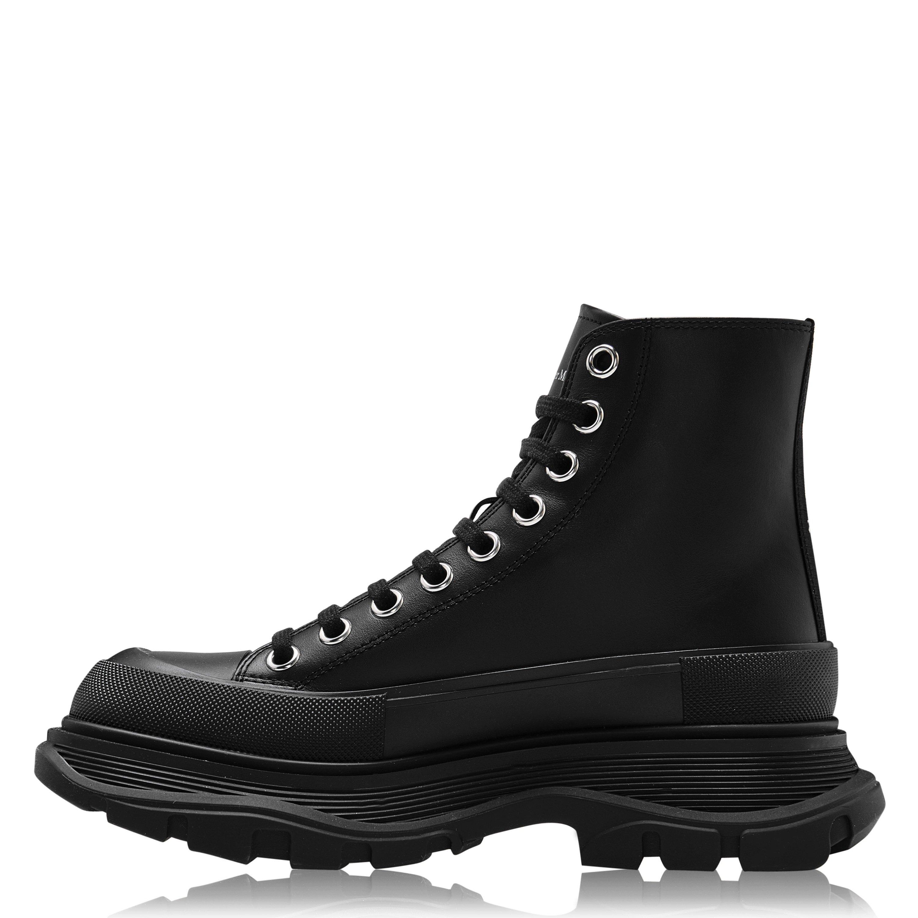 Blk/Blk 1000 - Alexander McQueen - Tread Slick Hi Top Boots - 3