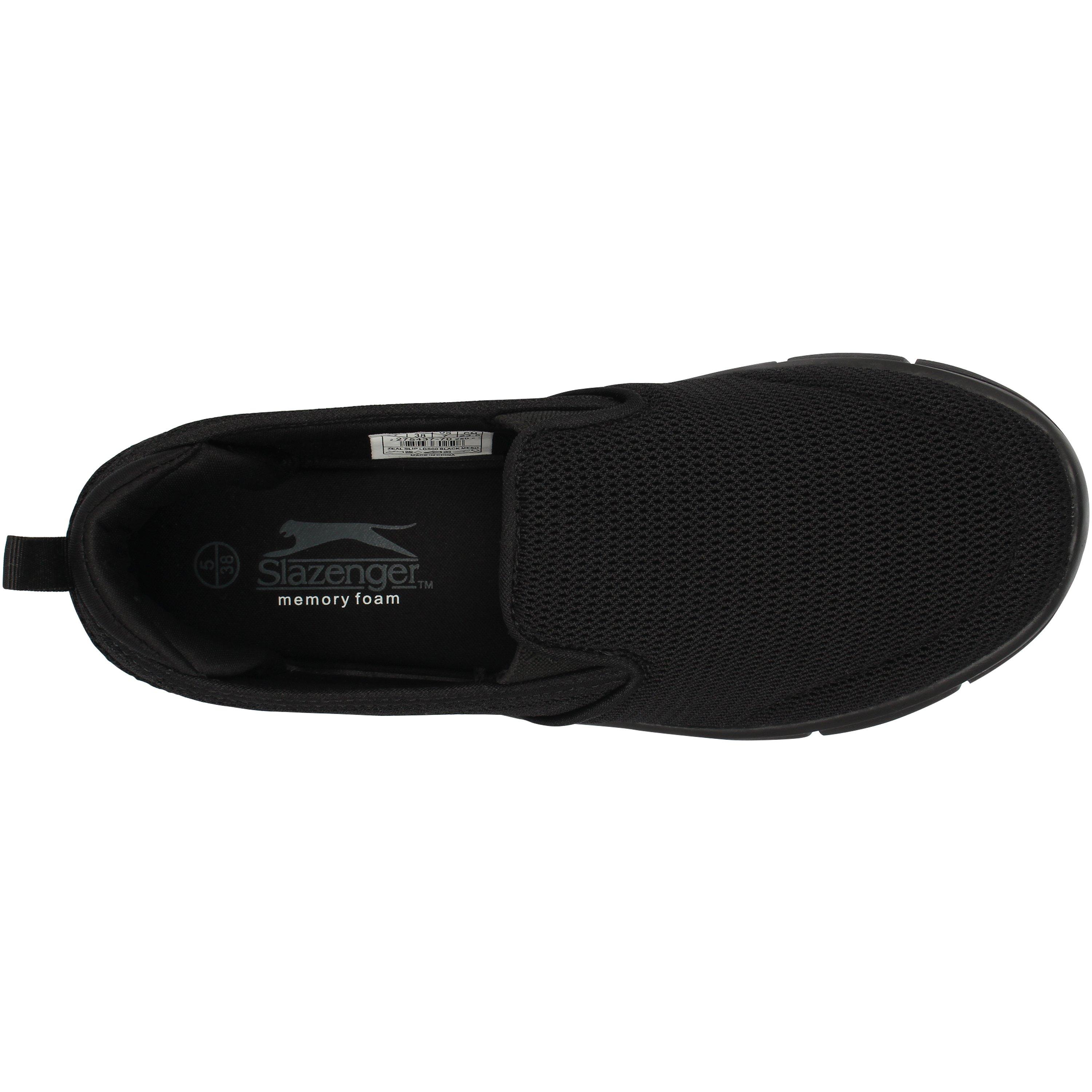 Black Mesh - Slazenger - Zeal Slip On Ladies Shoes - 3