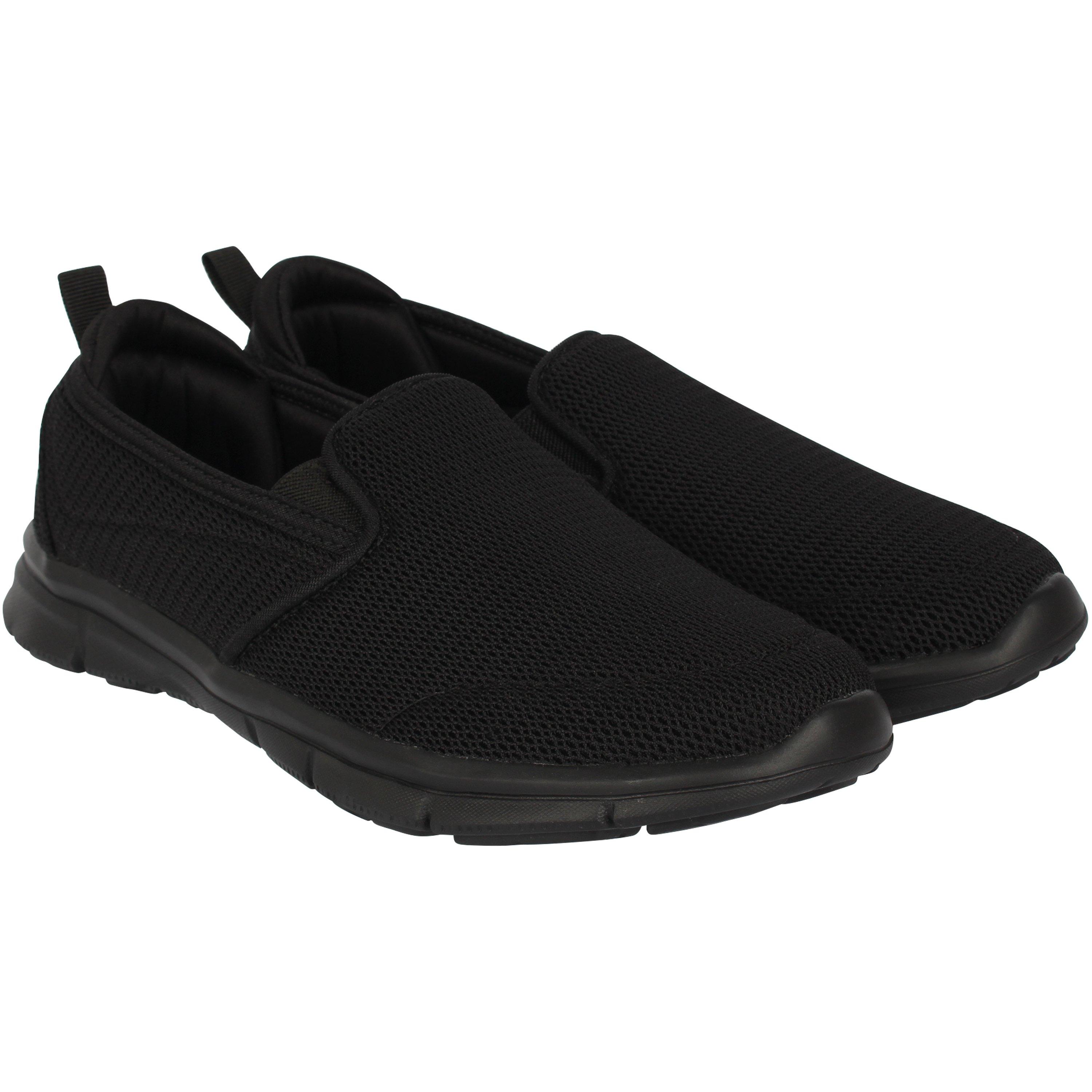 Black Mesh - Slazenger - Zeal Slip On Ladies Shoes - 5