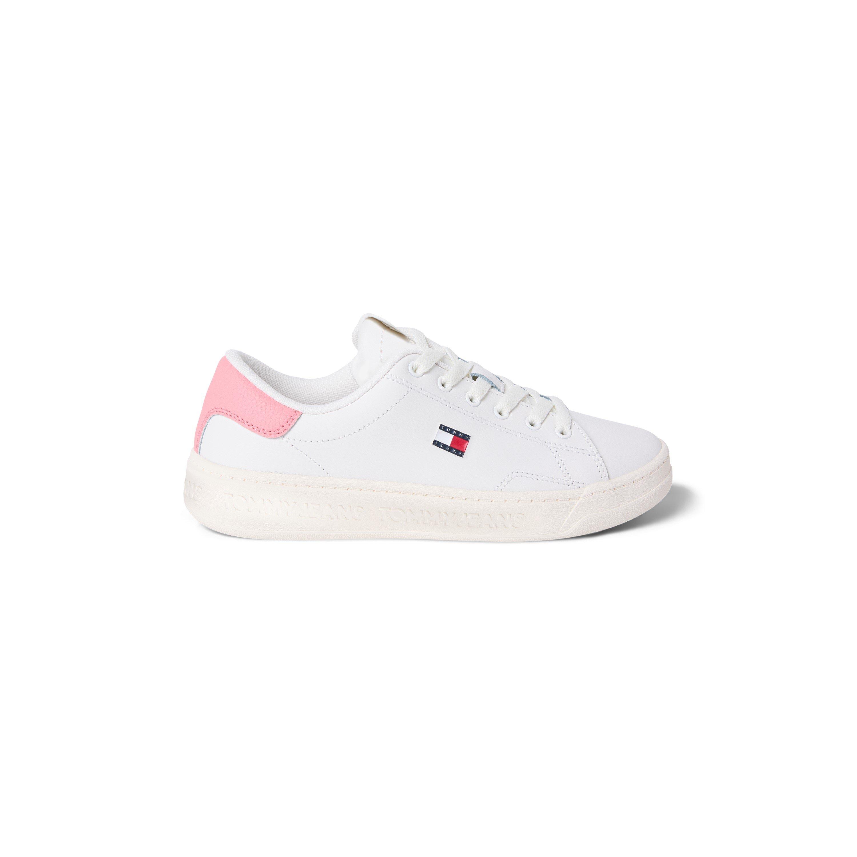 Tommy Jeans Women's Low-Top Trainers - Ecru/Ench Pink - 6 (39)