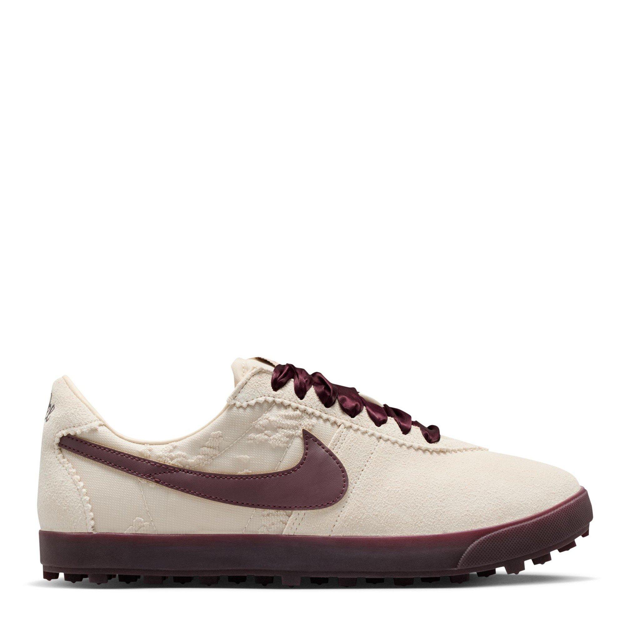 Nike Women's Low-Top Trainers - Cream/Burgundy - 6 (40)