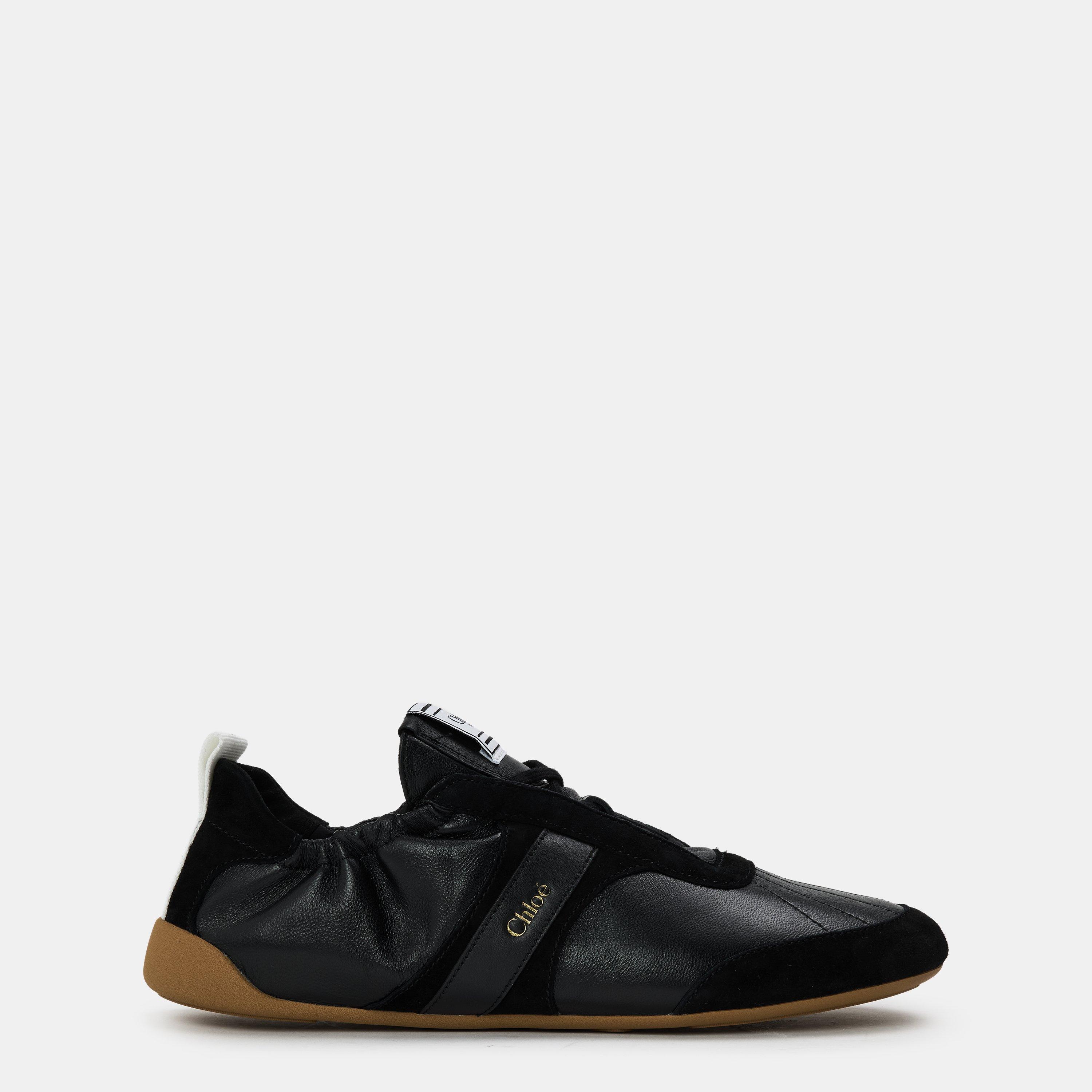Chloe Women's Kick Low-Top Trainers - Black - Size 7 (40)