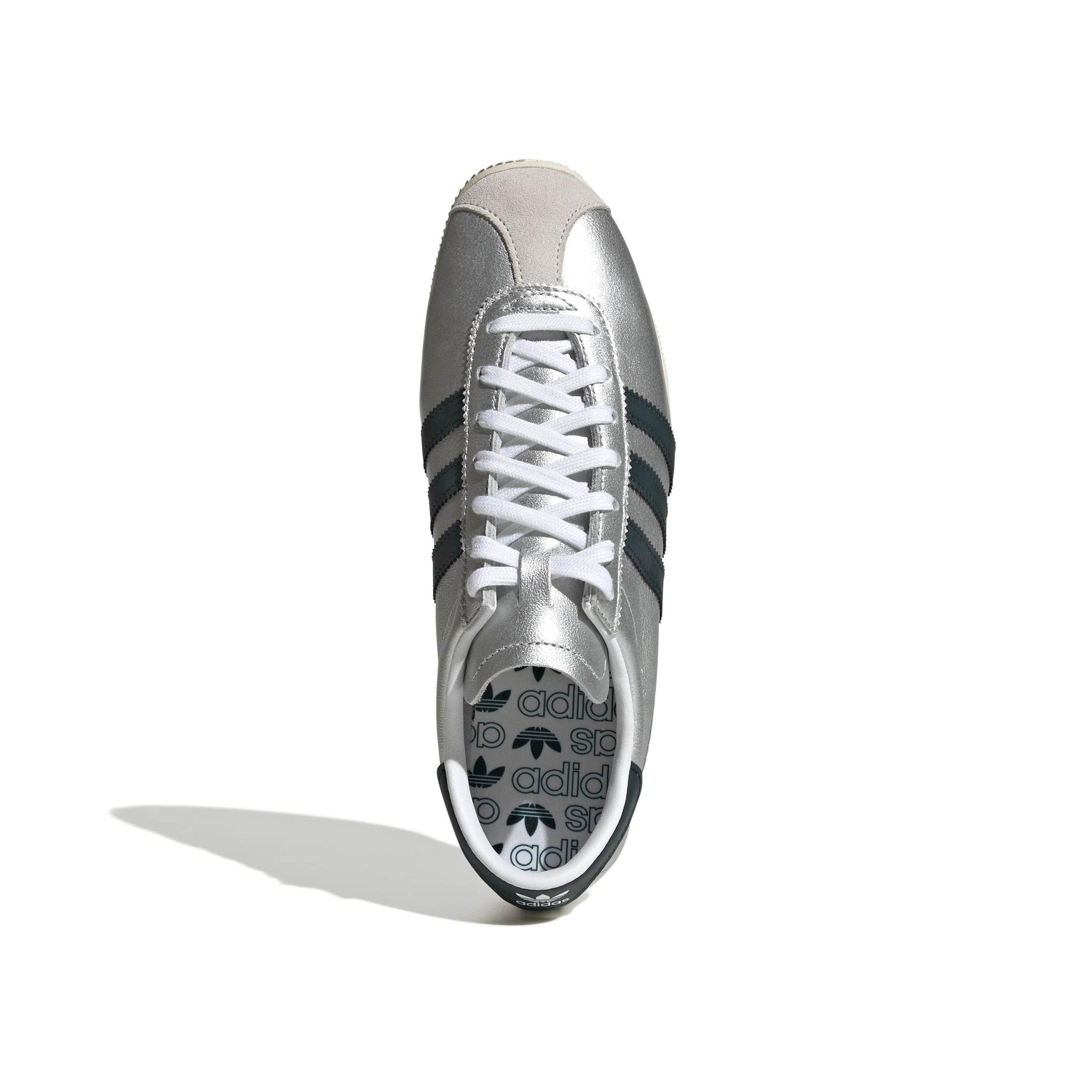 Silver/Green - adidas Originals - Women's Paris Low-Top Trainers - 5