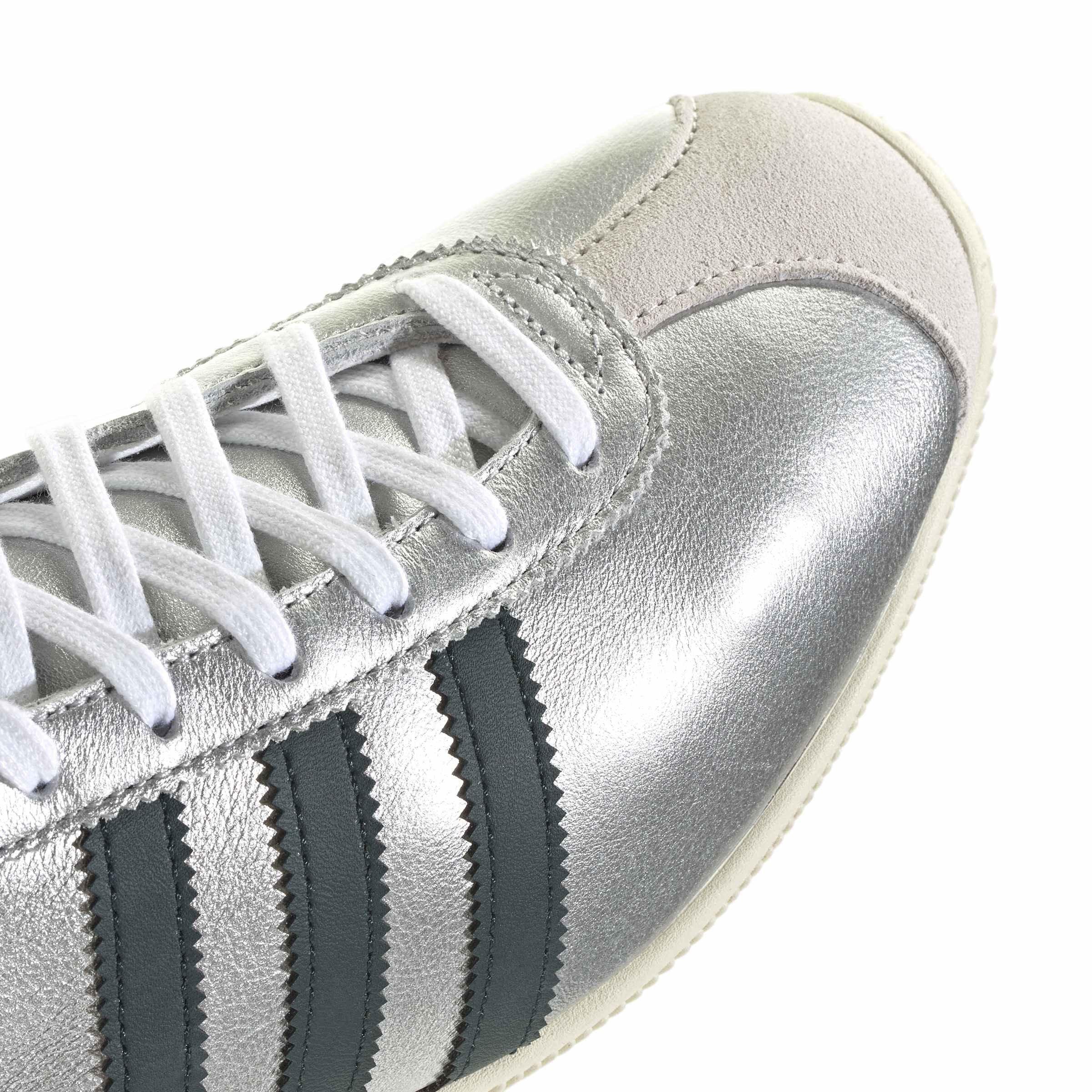 Silver/Green - adidas Originals - Women's Paris Low-Top Trainers - 8