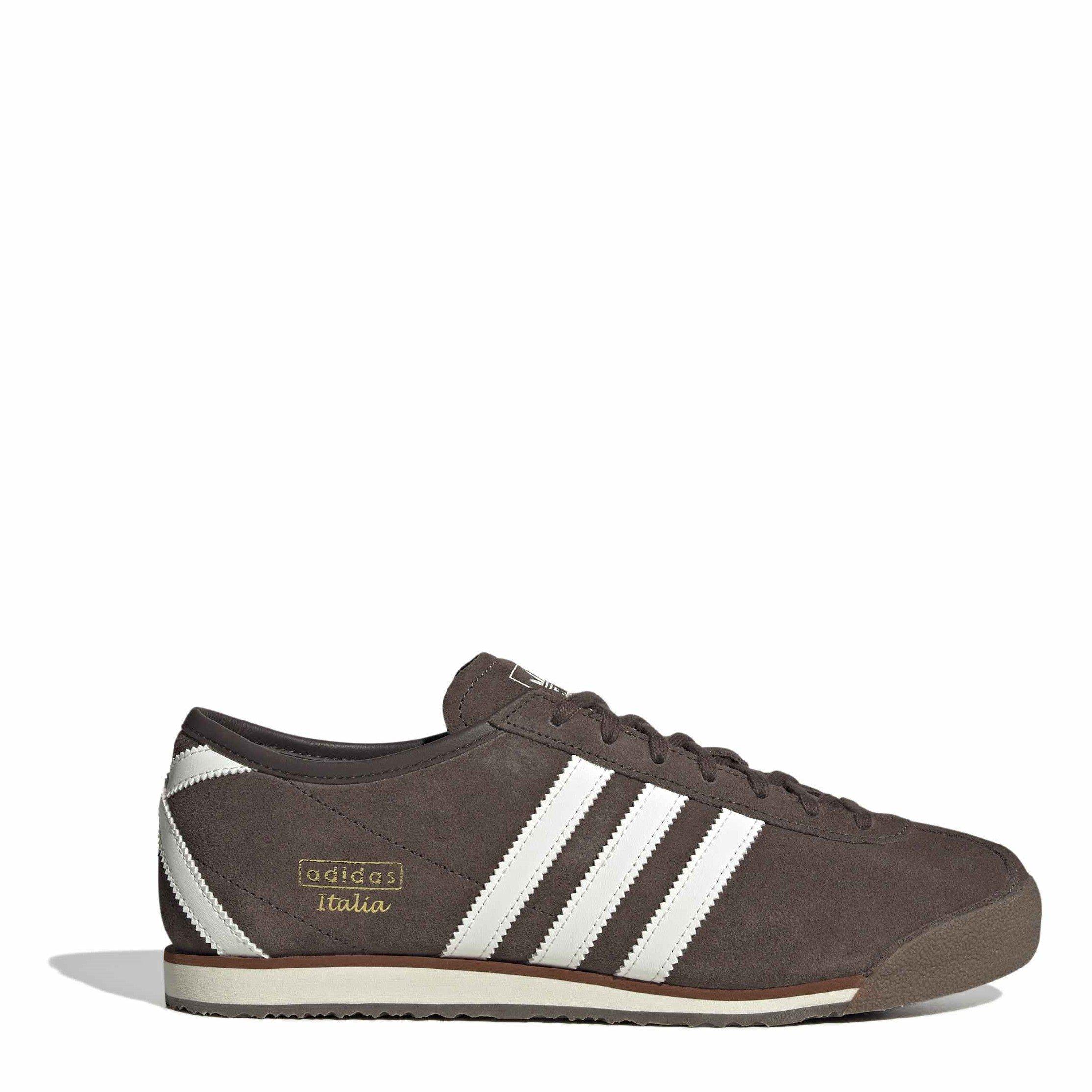 Brown/OffWhite - adidas Originals - Women's Italia Low-Top Trainers - 1