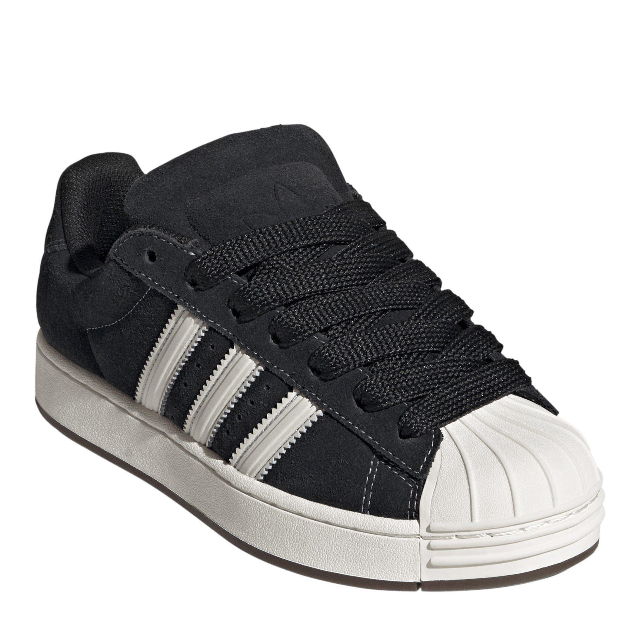 Black/White - adidas Originals - Women's SuperStar ST Superstar Low-Top Trainers - 3