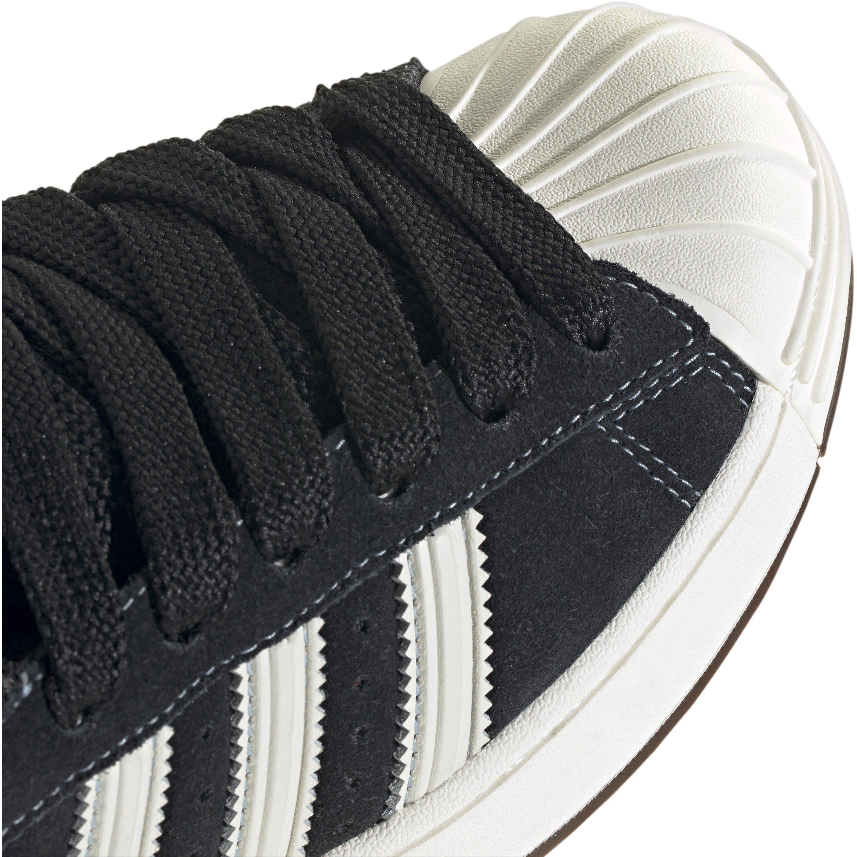 Black/White - adidas Originals - Women's SuperStar ST Superstar Low-Top Trainers - 8