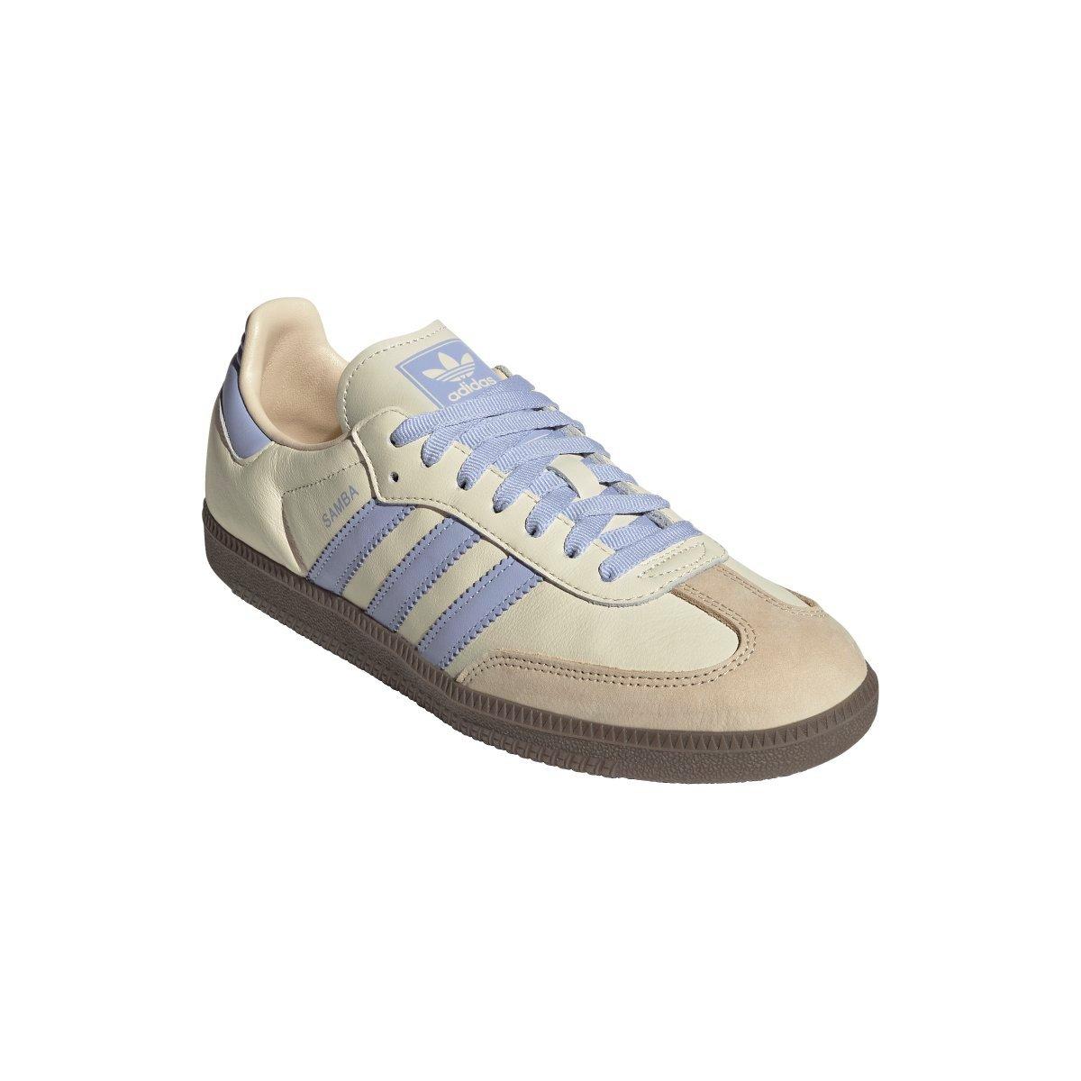 Cream White - adidas Originals - Women's Samba OG Low-Top Trainers - 3