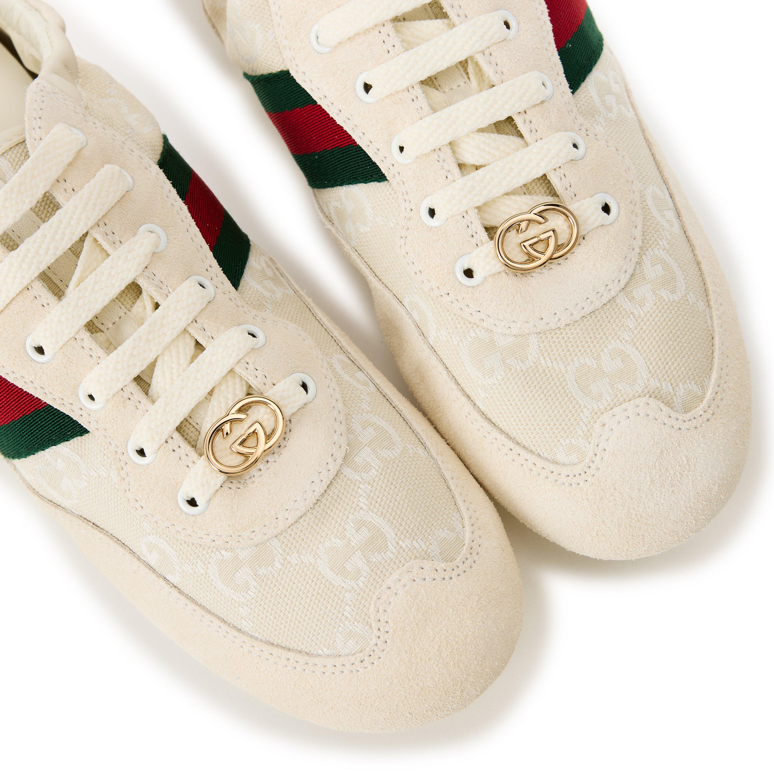 White - Gucci - Women's Shift Low-Top Trainers - 4