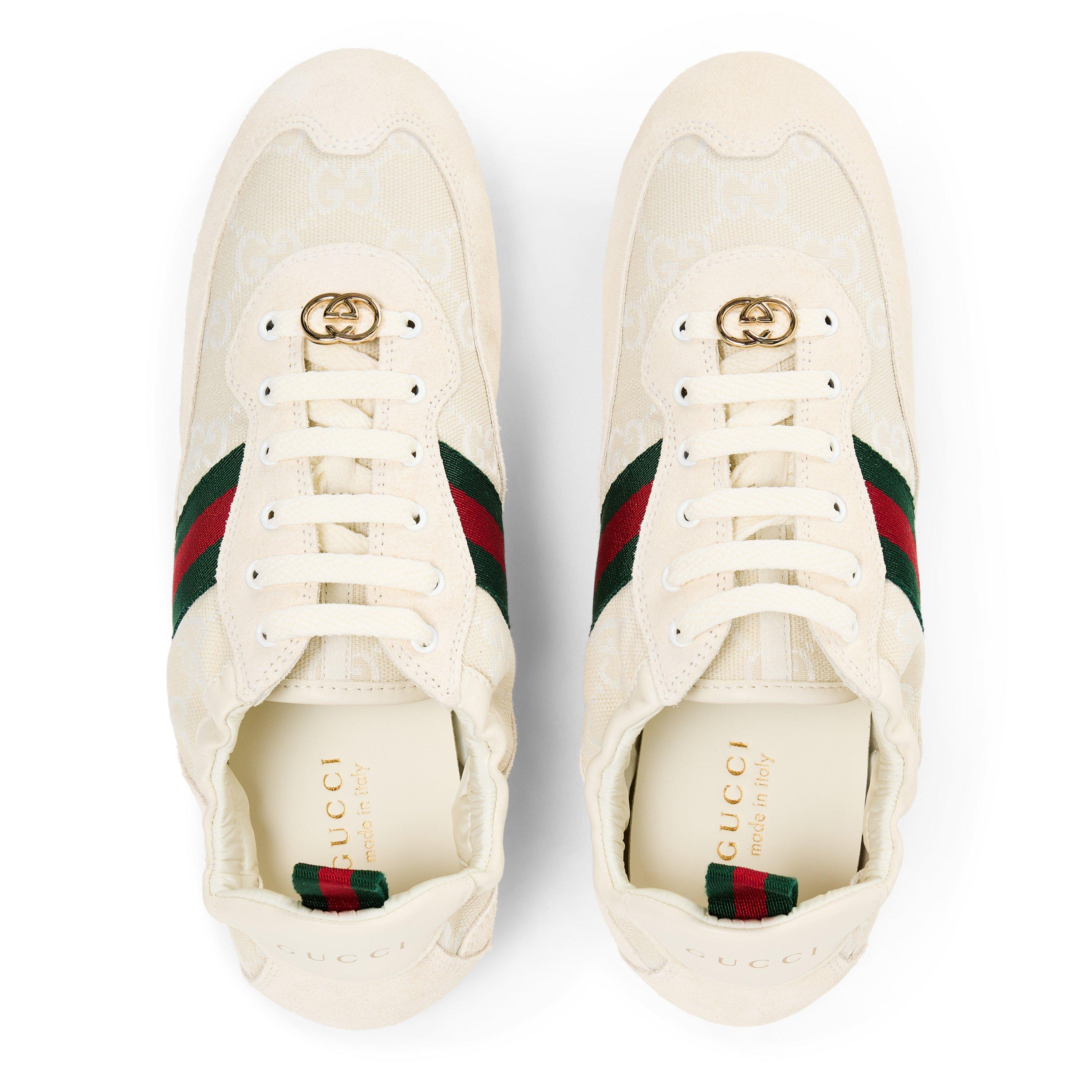 White - Gucci - Women's Shift Low-Top Trainers - 5