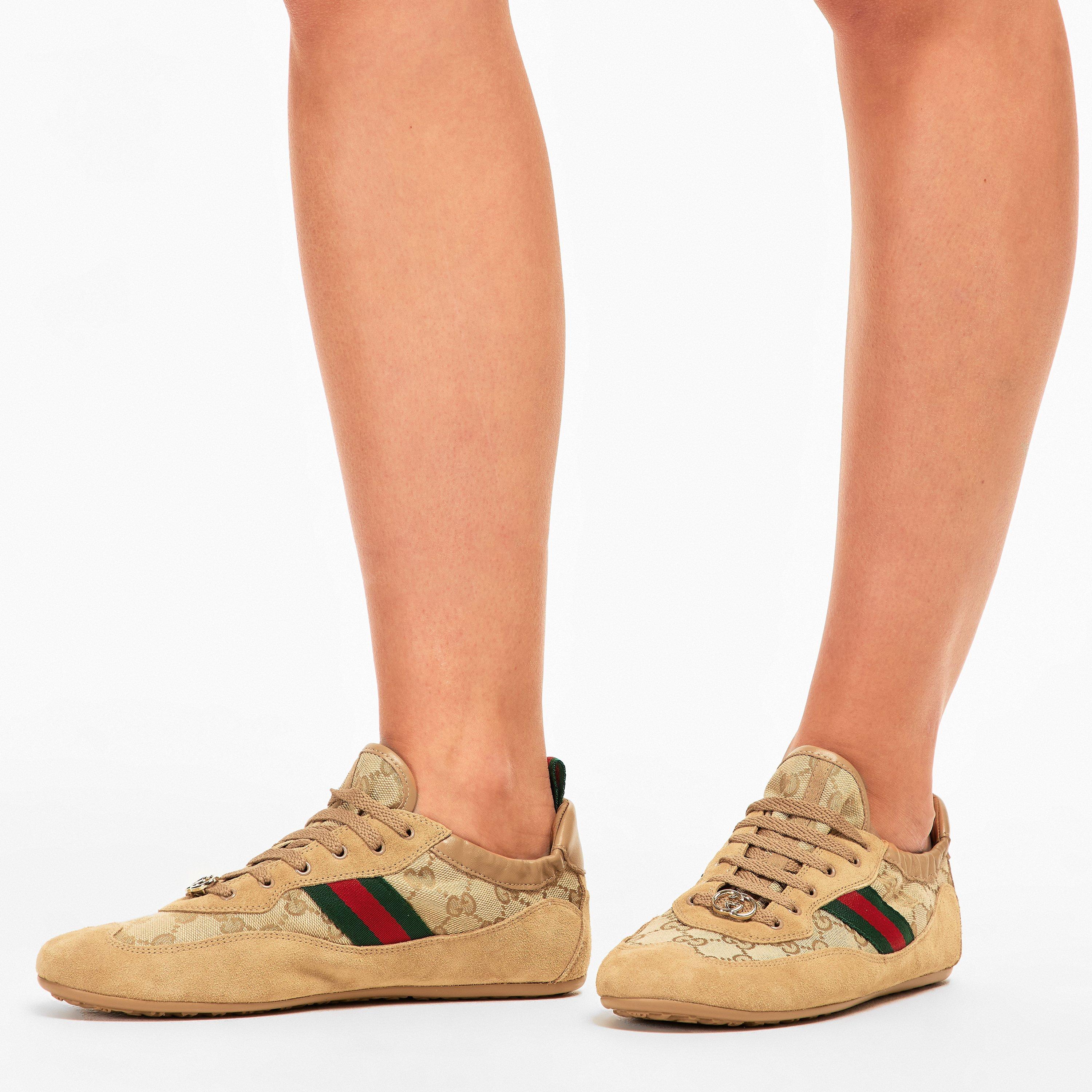 Beige - Gucci - Women's Shift Low-Top Trainers - 3