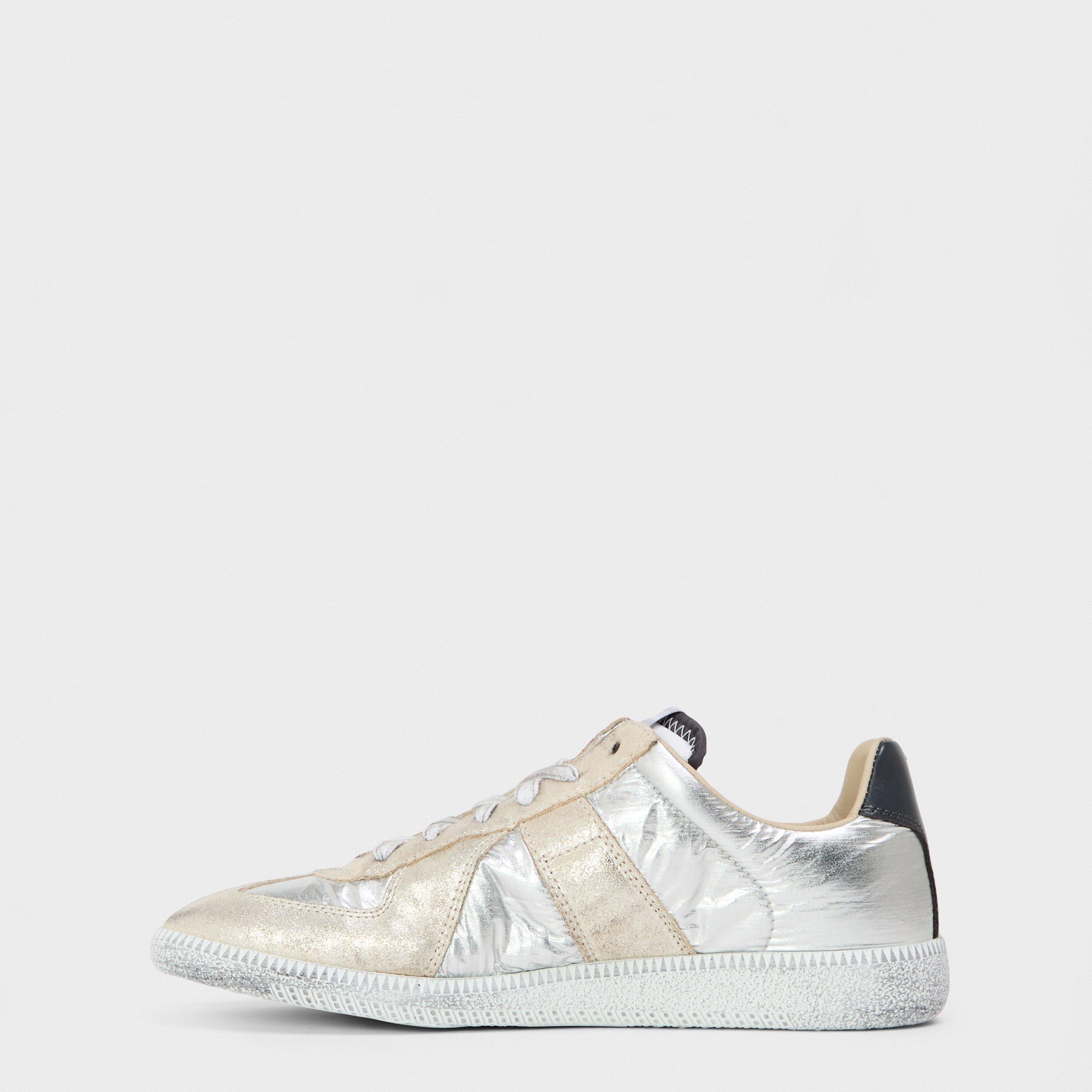 Silver White - Maison Margiela - Women's Replica Low-Top Trainers - 2