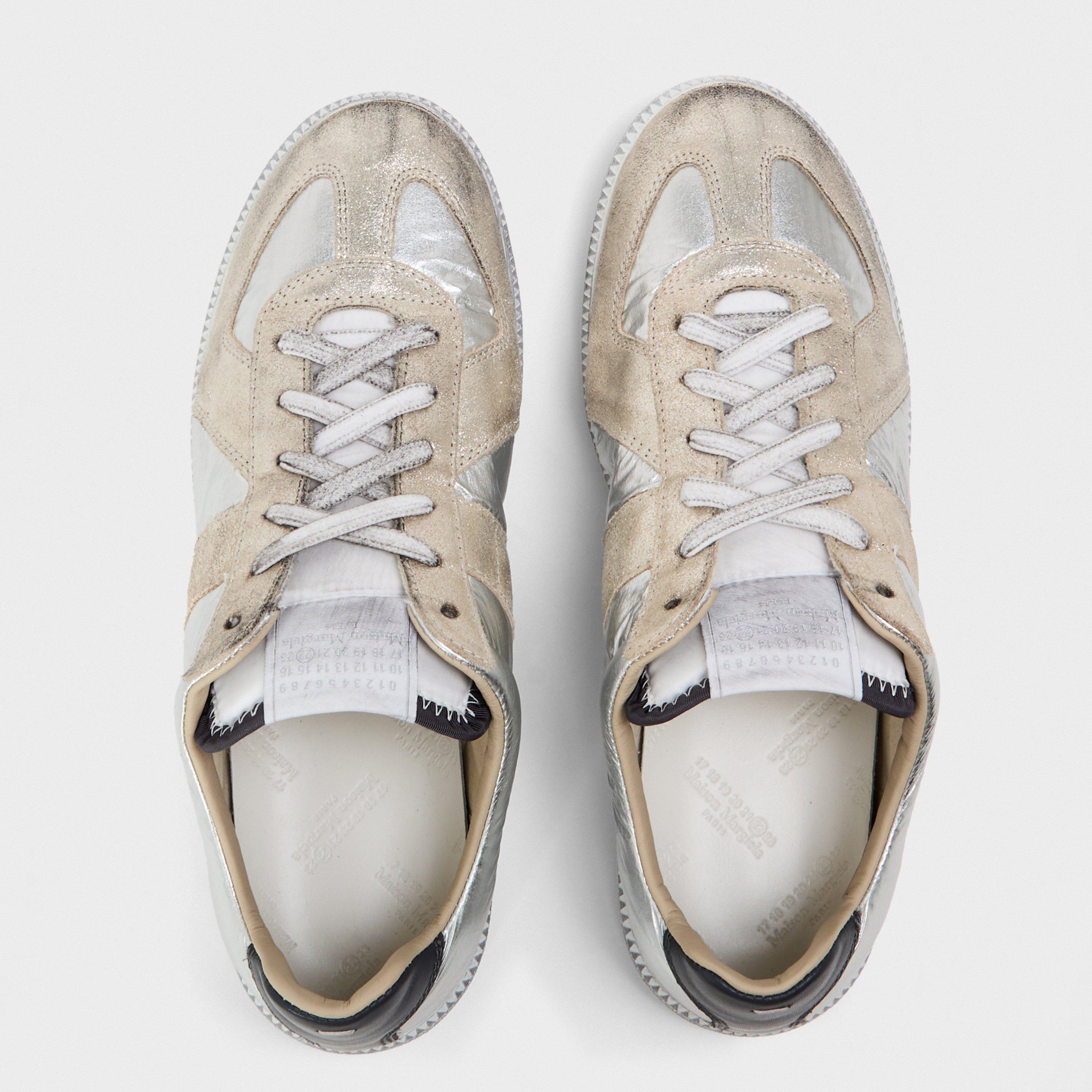 Silver White - Maison Margiela - Women's Replica Low-Top Trainers - 5