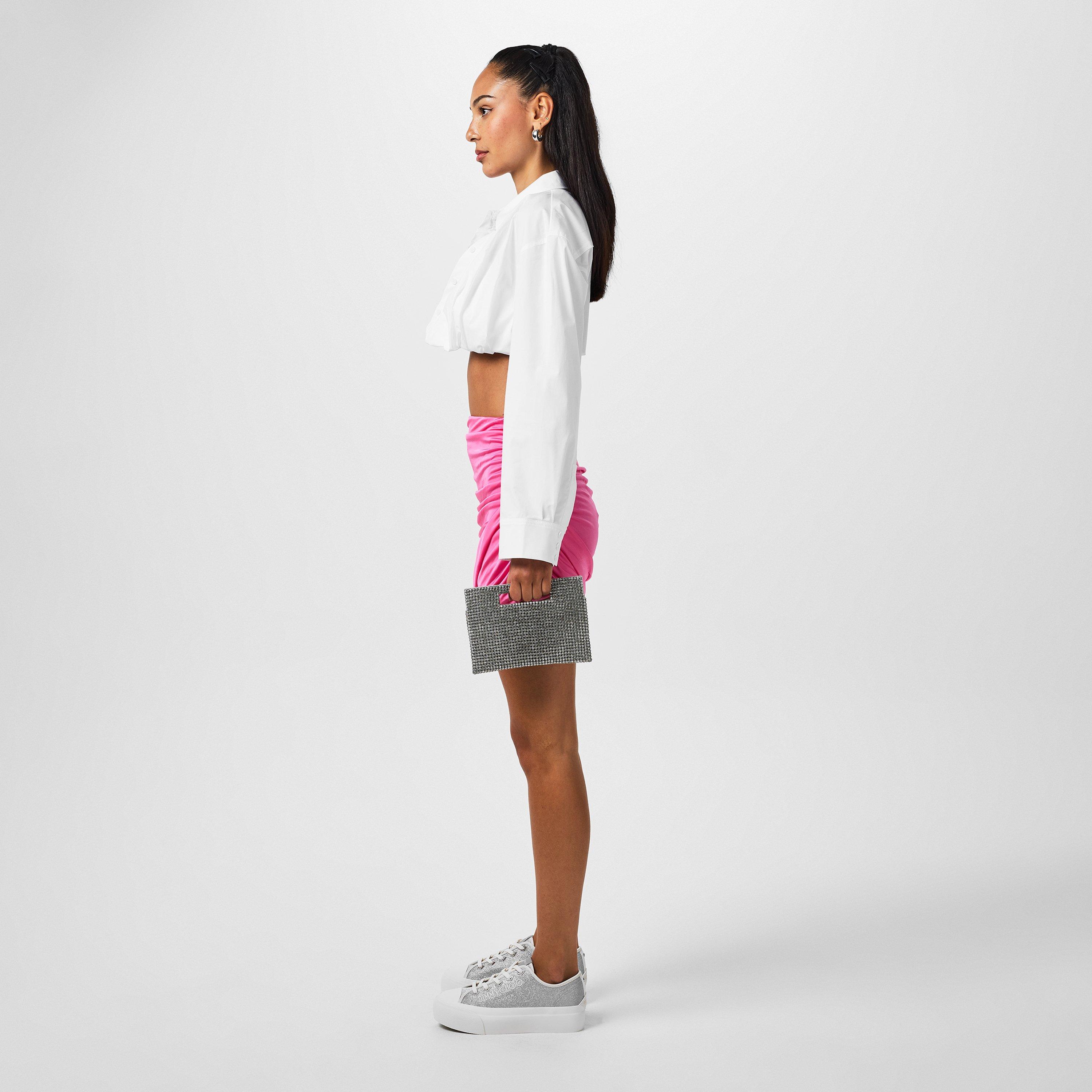 X SILVER/LATTE - Jimmy Choo - Palma Maxi/F Platform Trainer - 6